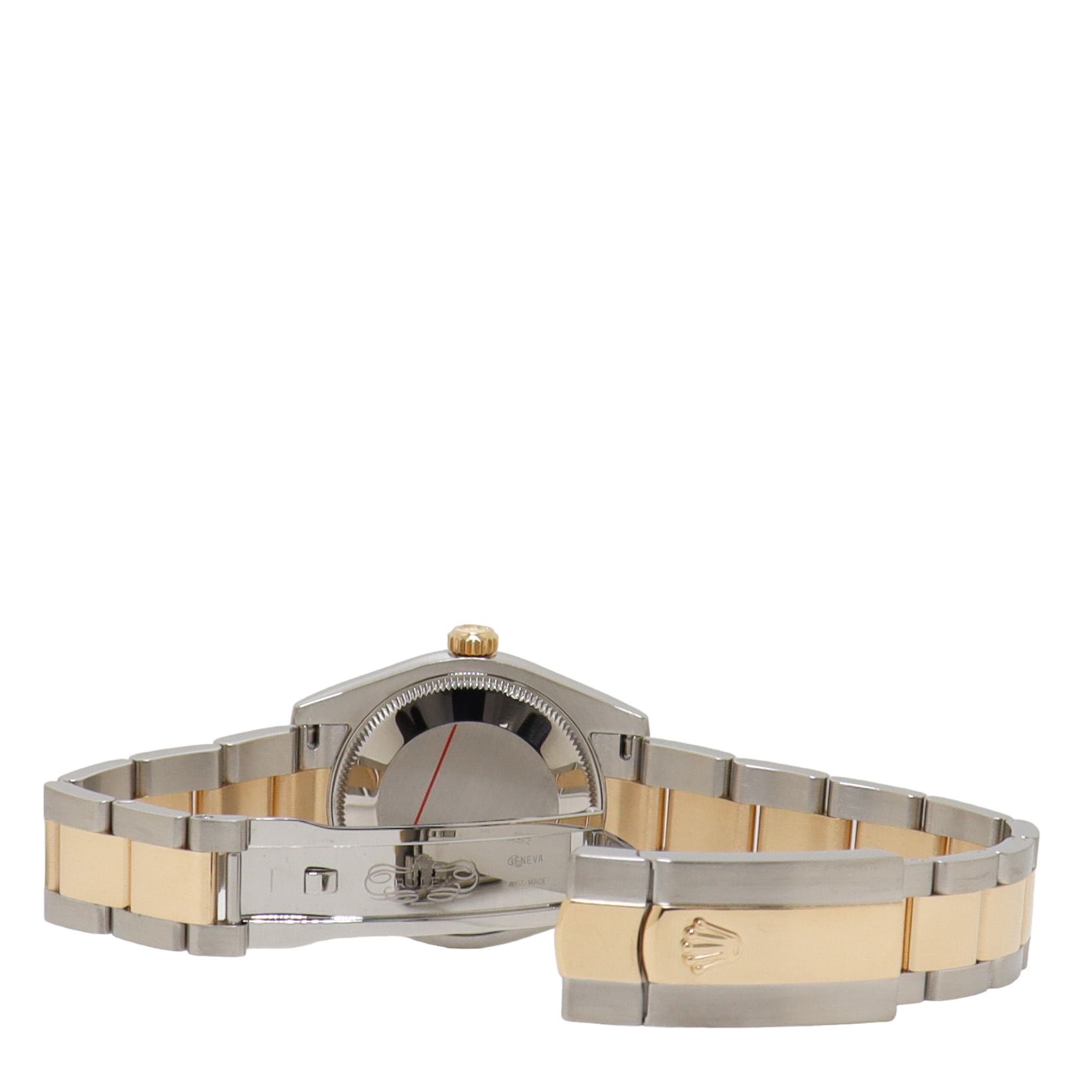 Rolex Datejust Two Tone Stainless Steel & Yellow Gold 31mm Champagne Diamond Dial Watch Reference# 178273 - Happy Jewelers Fine Jewelry Lifetime Warranty