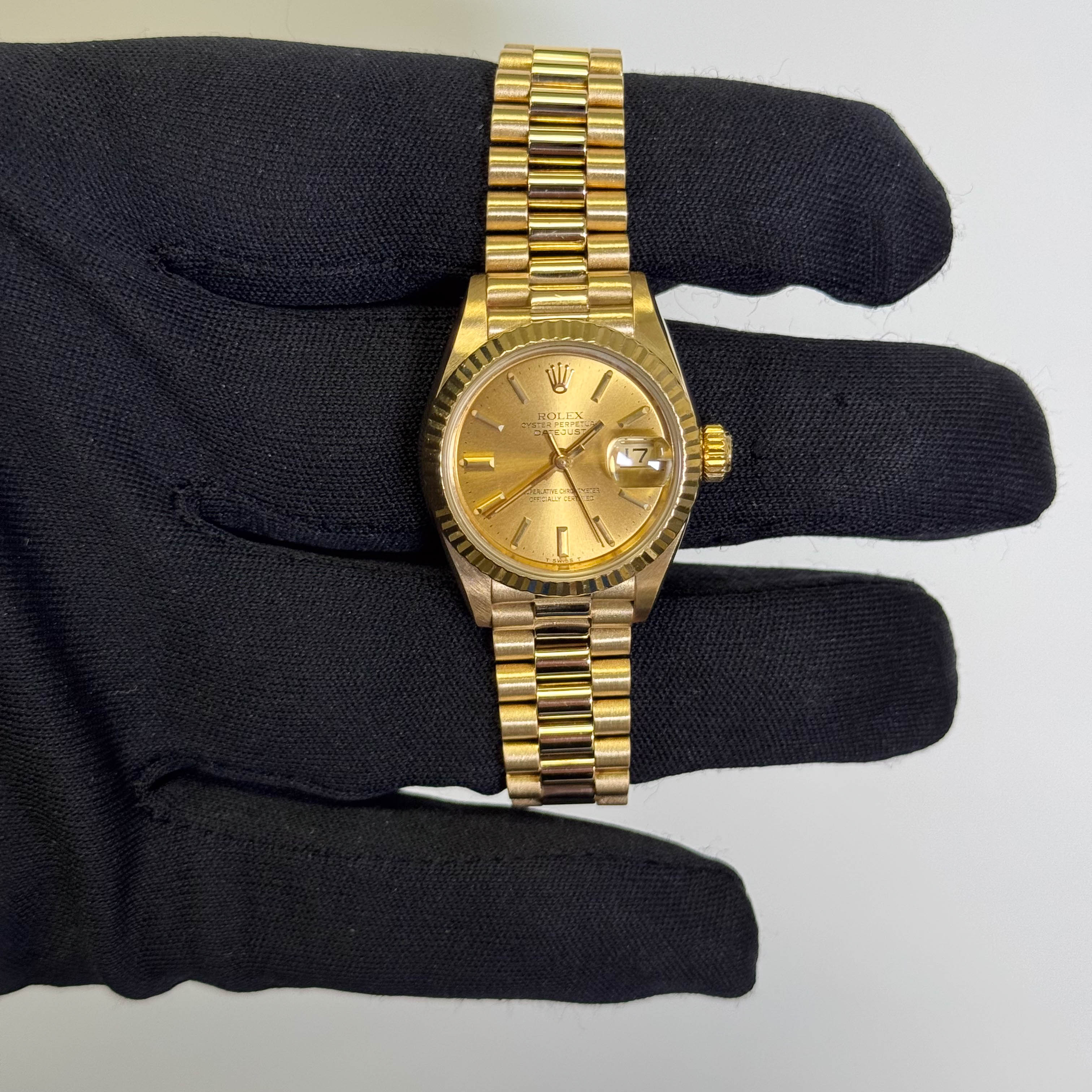 Rolex Datejust 26mm Champagne Dial Watch Ref# 69178