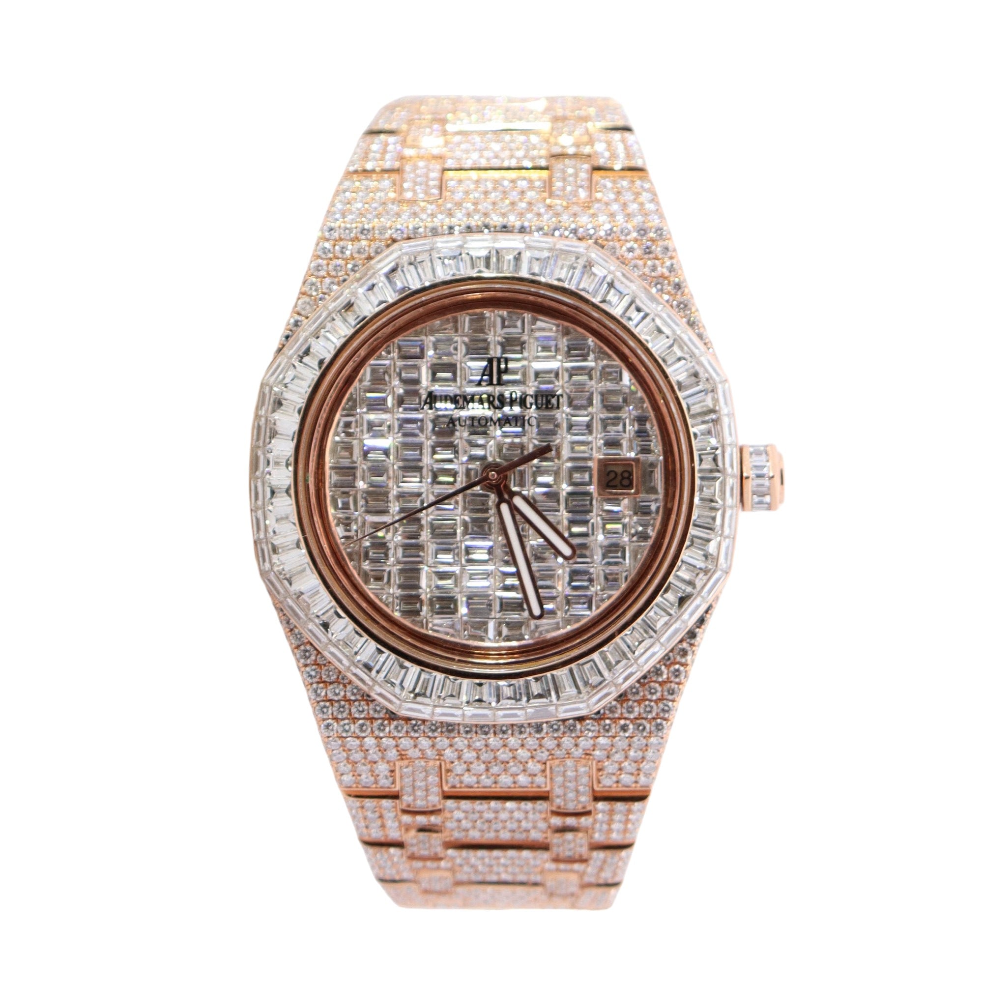 Audemars Piguet Royal Oak 41mm Pave Dial Watch Ref# 15400 - Happy Jewelers Fine Jewelry Lifetime Warranty