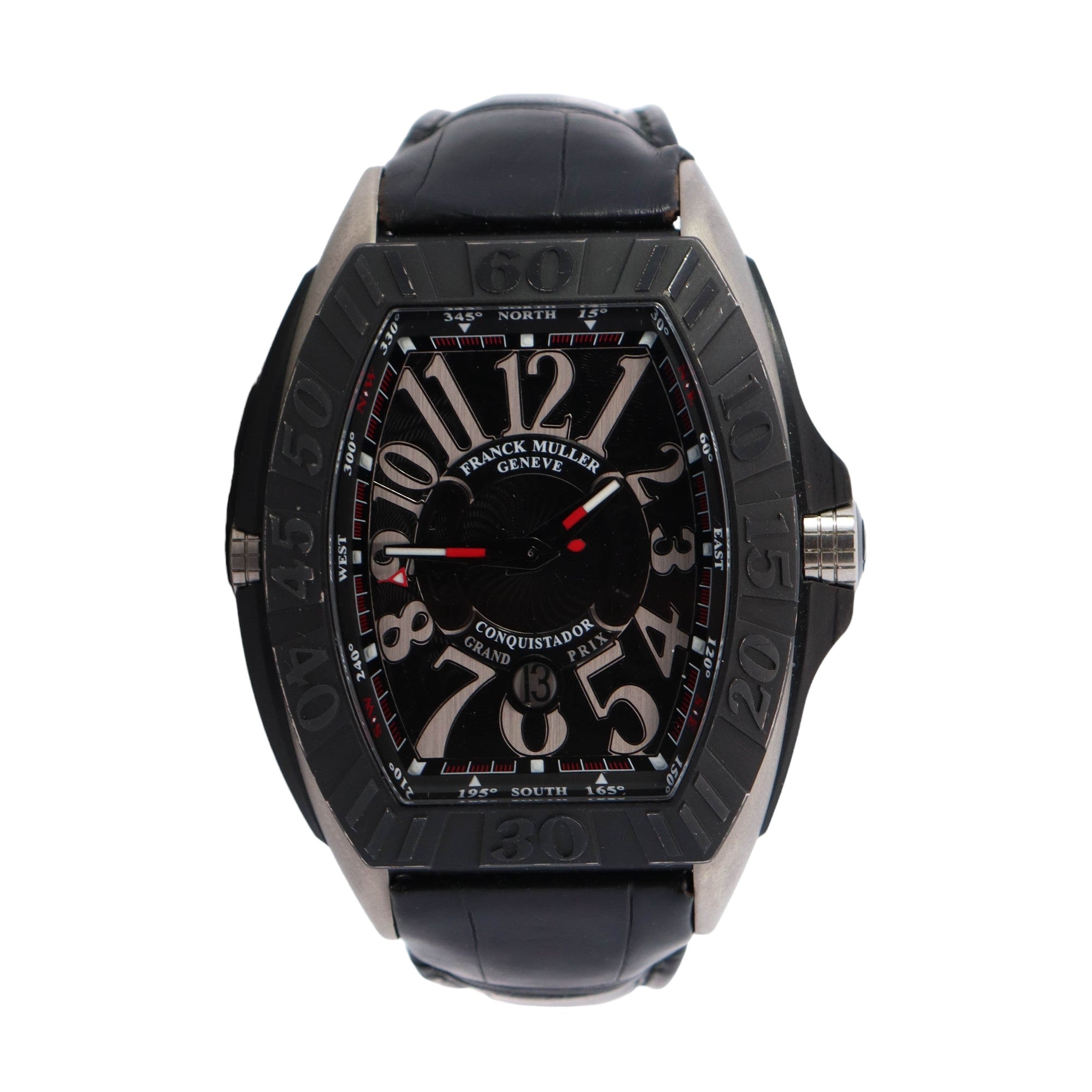 Franck Muller Grand Prix 48mm Black Dial Watch Ref# 9900 S C DT GP GTTB - Happy Jewelers Fine Jewelry Lifetime Warranty