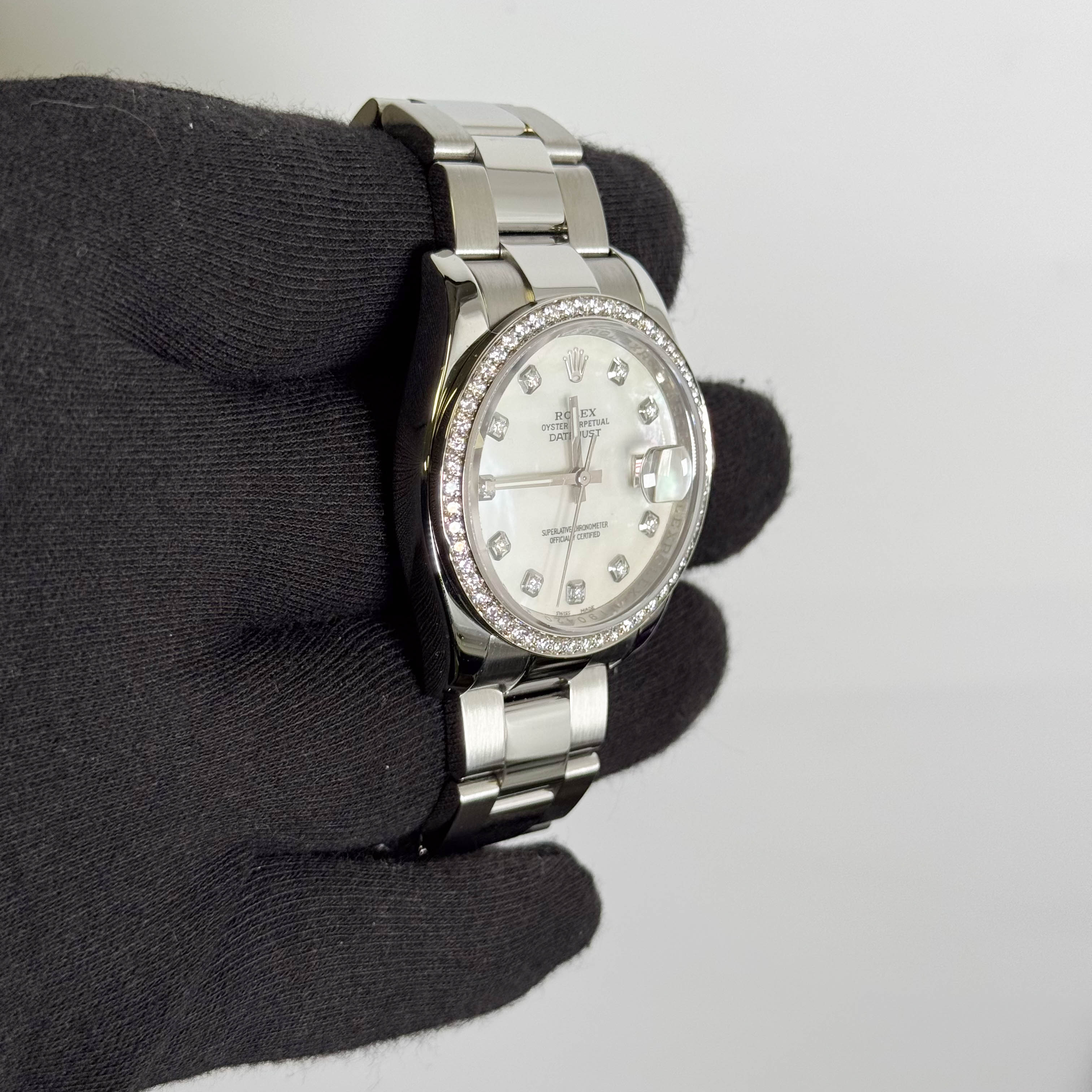 Rolex Datejust 36mm Mother Of Pearl Dial Watch Ref# 116234