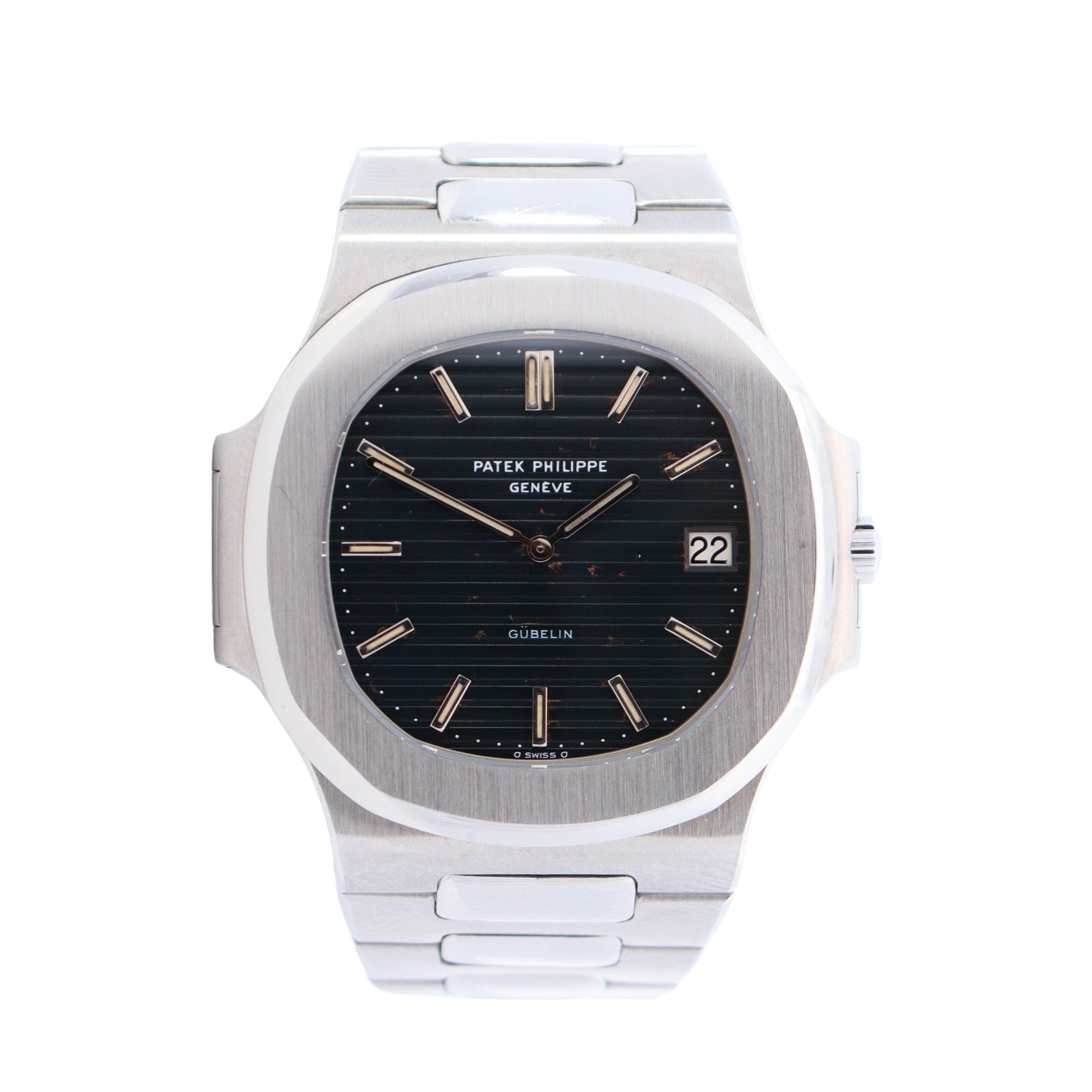 Patek Philippe Nautilus 40mm Blue "Gubelin" Dial Watch Ref# 3700/1A-050 - Happy Jewelers Fine Jewelry Lifetime Warranty