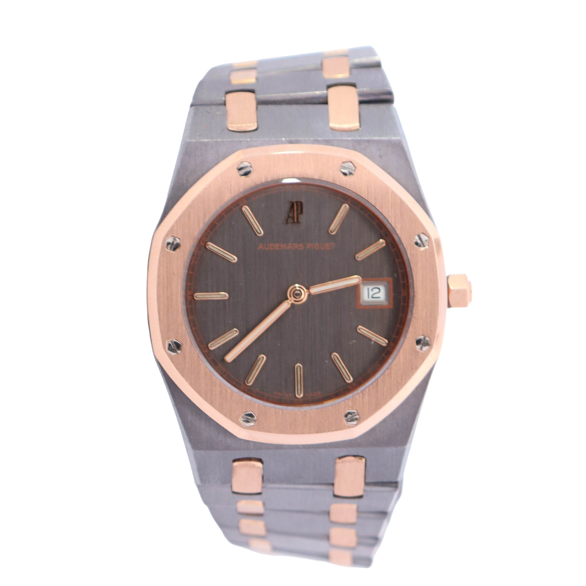 Audemars Piguet Royal Oak 33mm Grey Stick Dial Watch Ref# 56175TR - Happy Jewelers Fine Jewelry Lifetime Warranty