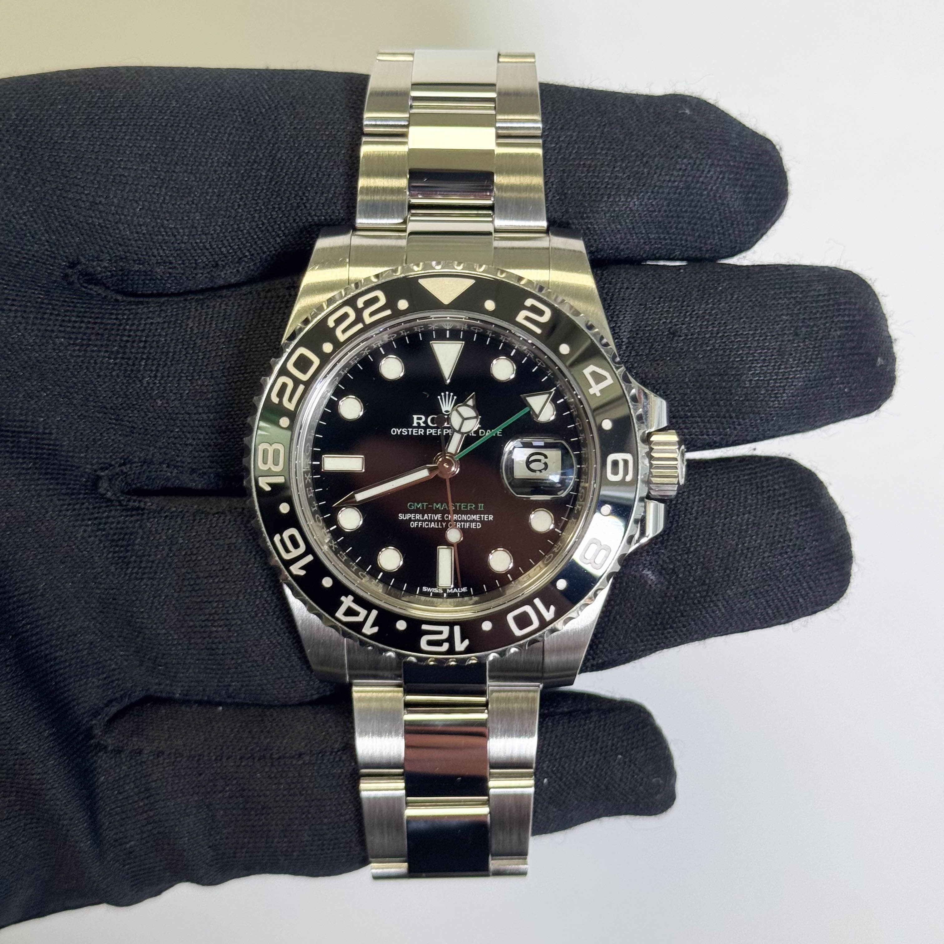 Rolex GMT-Master II 40mm Black Dial Watch Ref# 116710LN - Happy Jewelers Fine Jewelry Lifetime Warranty