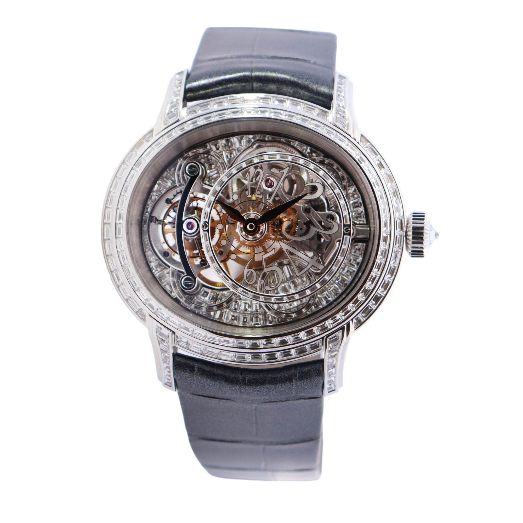 Audemars Piguet Millenary 45mm Skeleton Dial Ref# 26381BC.ZZ.D113CR.01 - Happy Jewelers Fine Jewelry Lifetime Warranty
