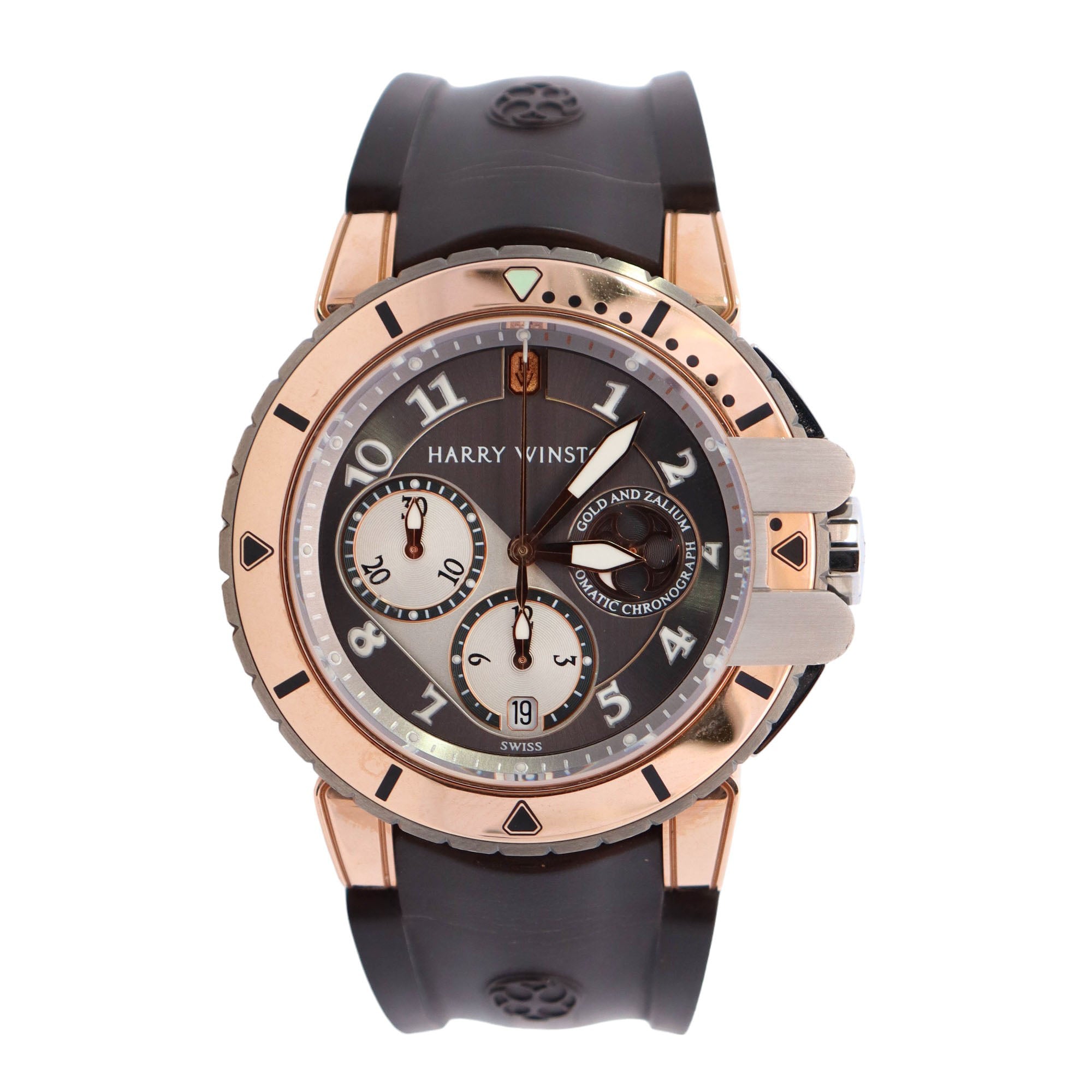 Harry Winston Ocean 44mm Silver Dial Watch Ref# OCEACH44RZ001 - Happy Jewelers Fine Jewelry Lifetime Warranty