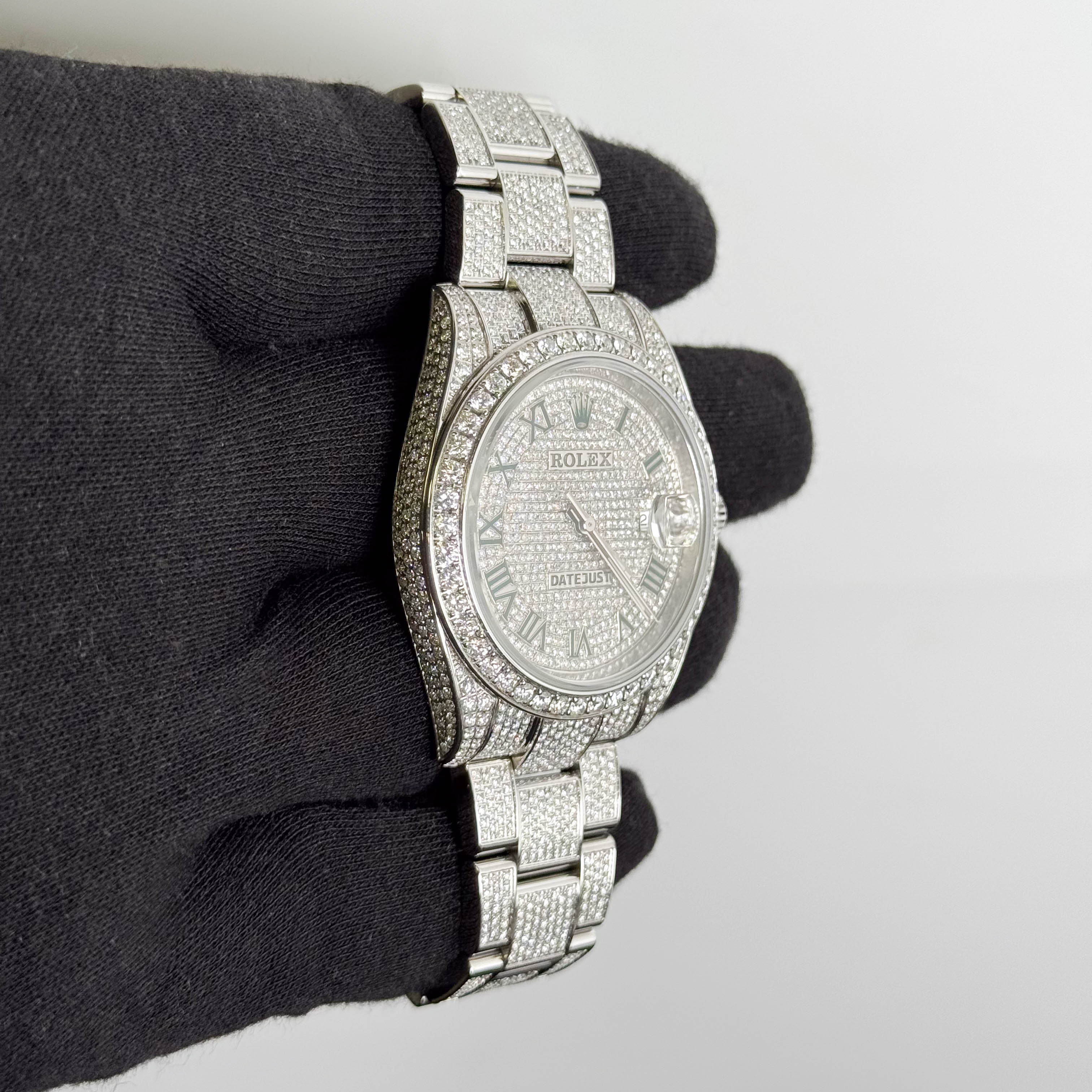 Rolex Datejust 41mm Pave Dial Watch Ref# 126300