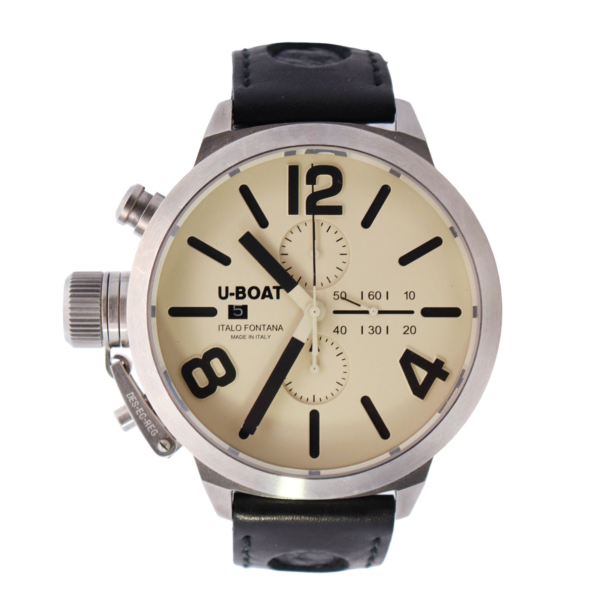 U-Boat Classico 52mm Beige Dial Watch Ref# 2272 - Happy Jewelers Fine Jewelry Lifetime Warranty