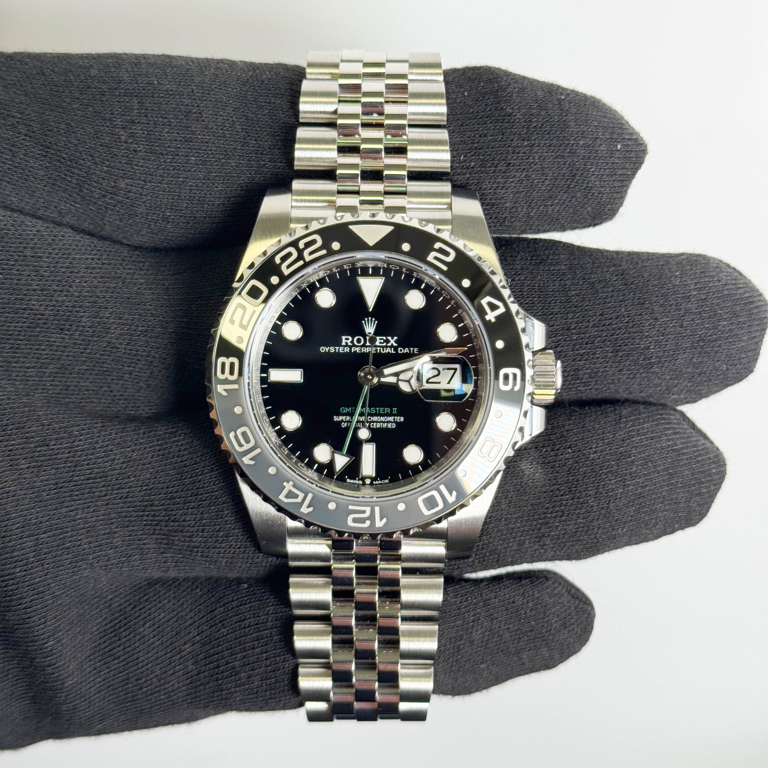 Rolex GMT-Master II 40mm Black Dial Watch Ref# 126710GRNR - Happy Jewelers Fine Jewelry Lifetime Warranty