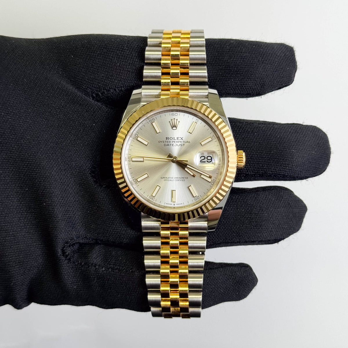 Rolex Datejust 41mm Silver Dial Watch Ref# 126333