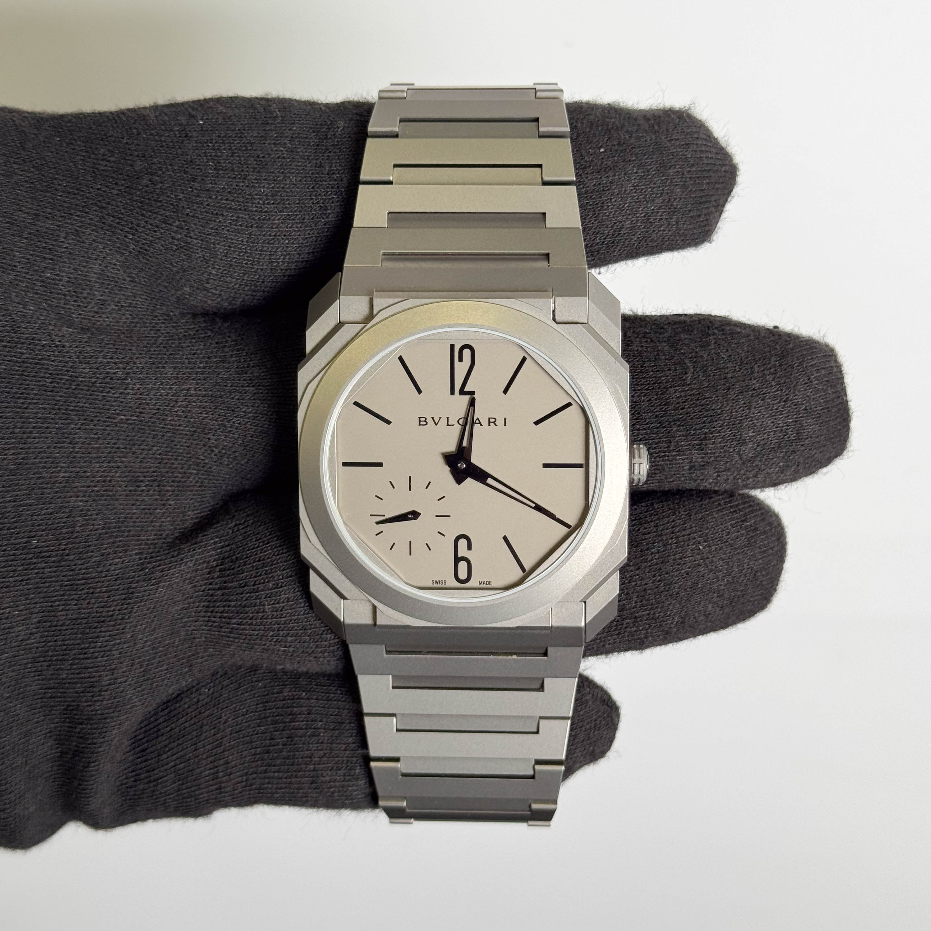 Bvlgari Octo Finissimo 40mm Grey Titanium Dial Watch Ref# 102713