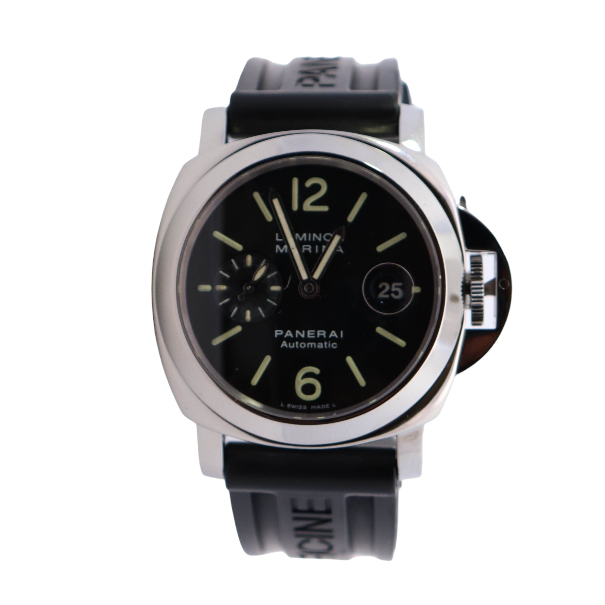 Panerai Luminor 44mm Black Dial Watch Ref# PAM00104 - Happy Jewelers Fine Jewelry Lifetime Warranty