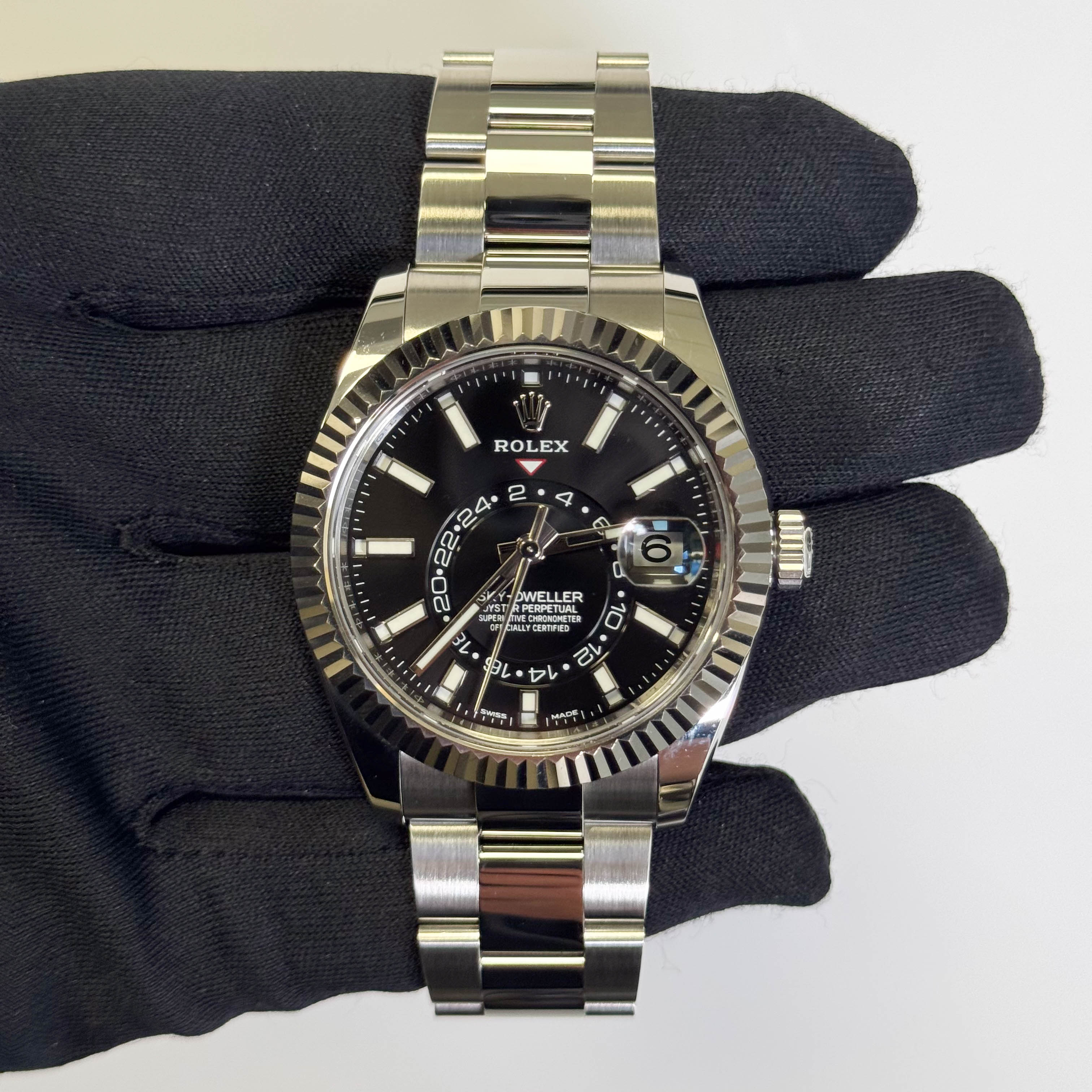 Rolex Sky-Dweller 42mm Black Dial Watch Ref# 326934 - Happy Jewelers Fine Jewelry Lifetime Warranty