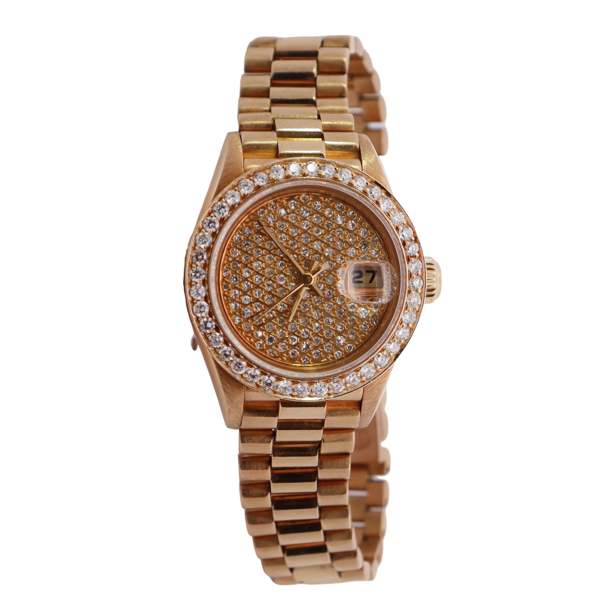 Rolex Datejust 26mm Pave Dial Watch Ref# 69178 - Happy Jewelers Fine Jewelry Lifetime Warranty