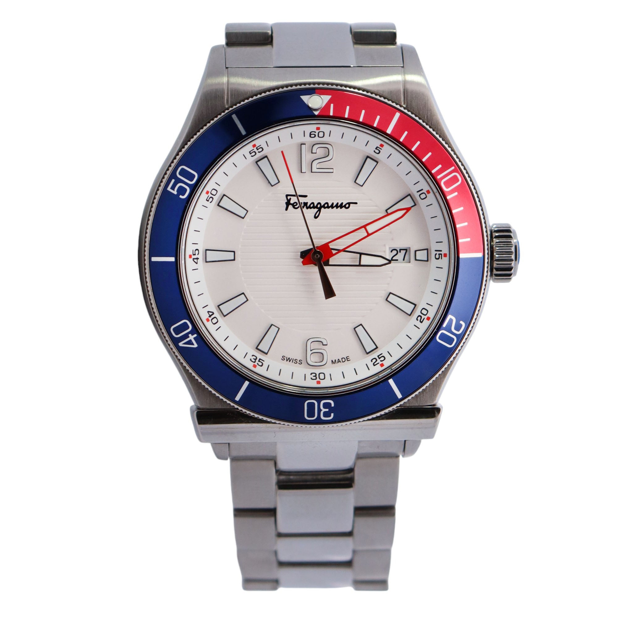 Ferragamo 1898 44mm White Dial Watch Ref# SFYK00520 - Happy Jewelers Fine Jewelry Lifetime Warranty