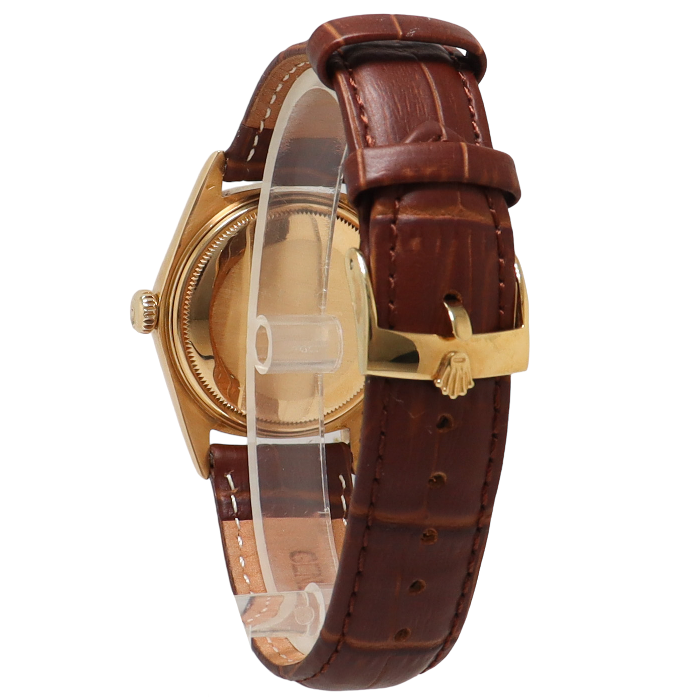 Rolex Day Date Everose Gold 36mm Chocolate Brown Diamond Dial Watch Reference# 1803 - Happy Jewelers Fine Jewelry Lifetime Warranty