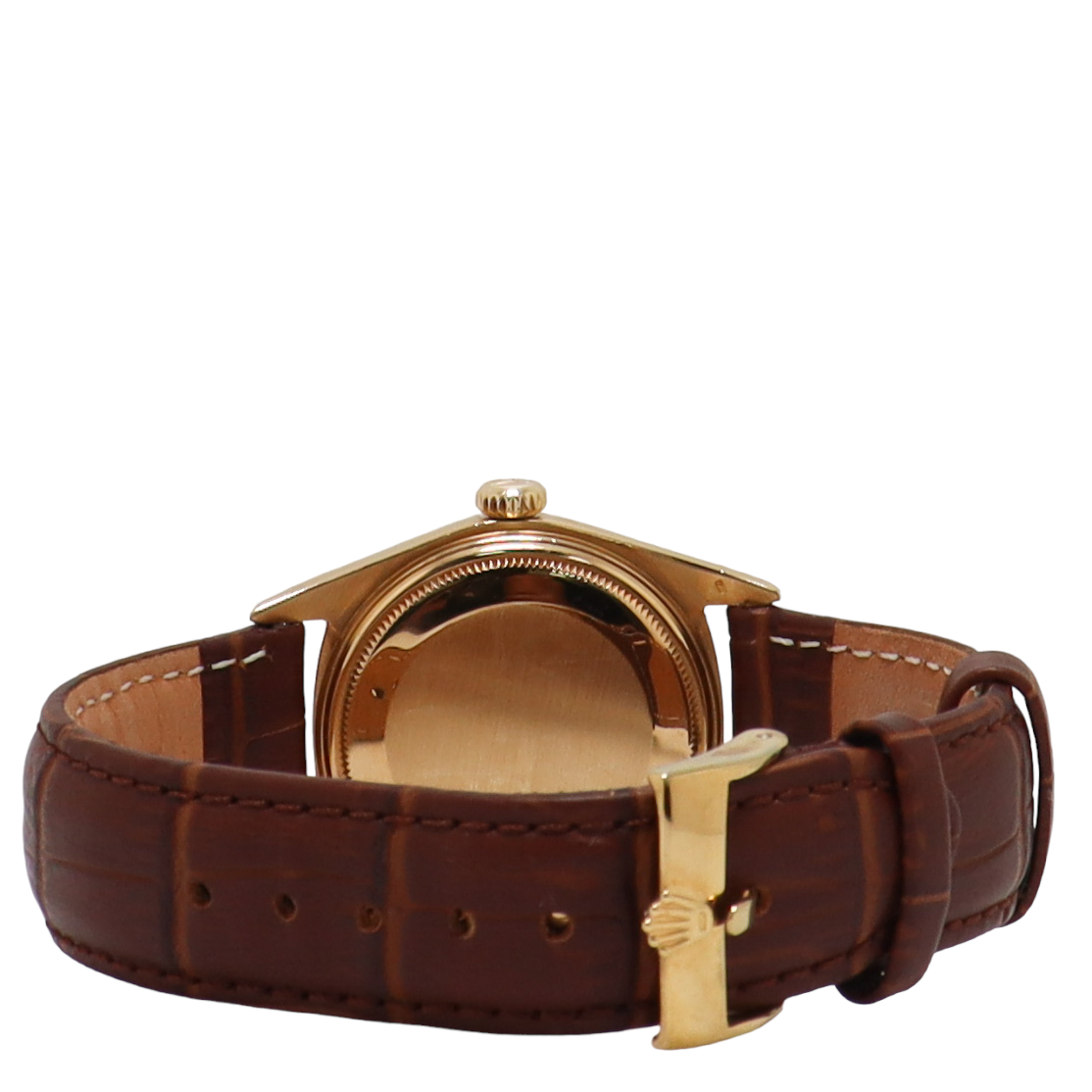 Rolex Day Date Everose Gold 36mm Chocolate Brown Diamond Dial Watch Reference# 1803 - Happy Jewelers Fine Jewelry Lifetime Warranty