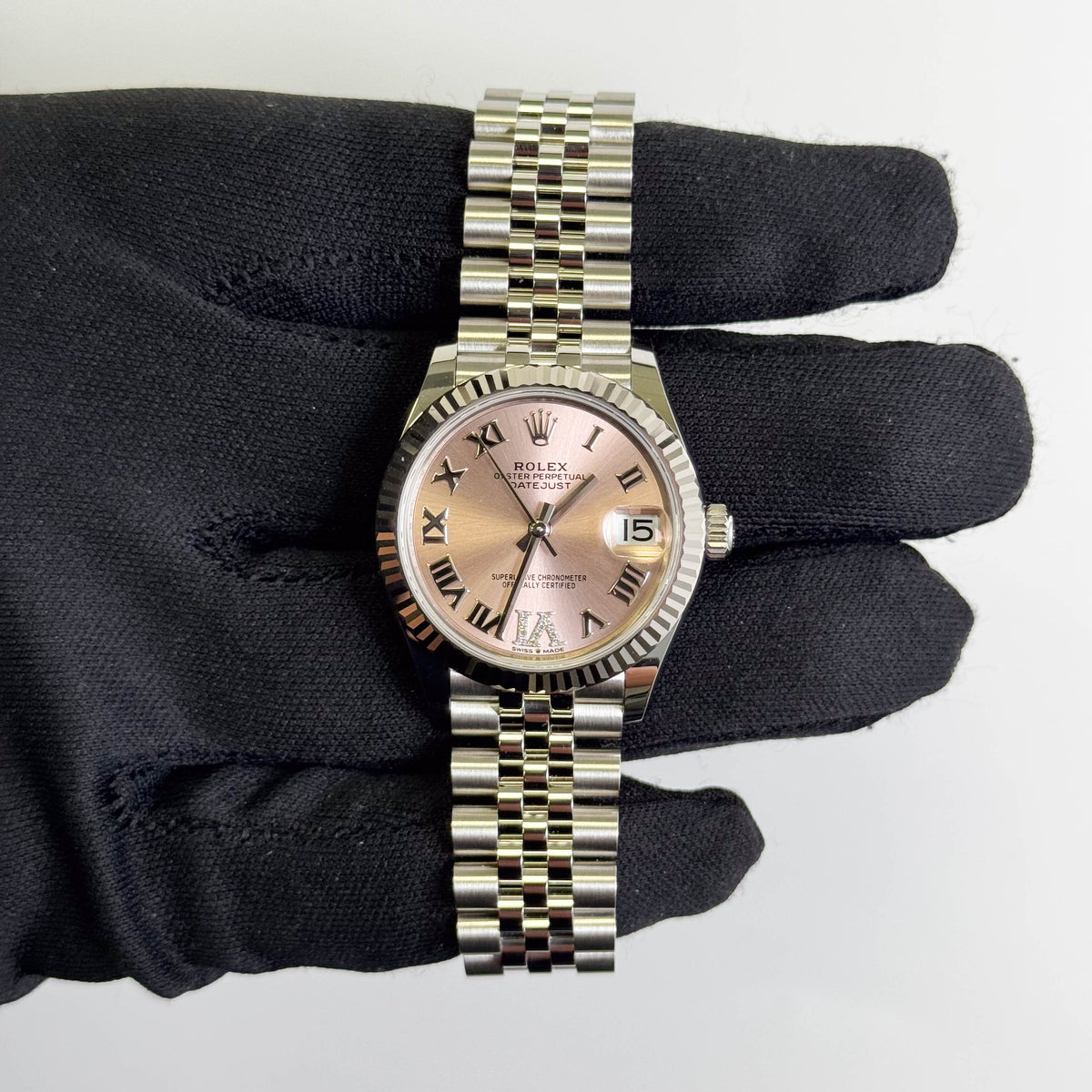 Rolex Datejust 31mm Pink Dial Watch Ref# 278274