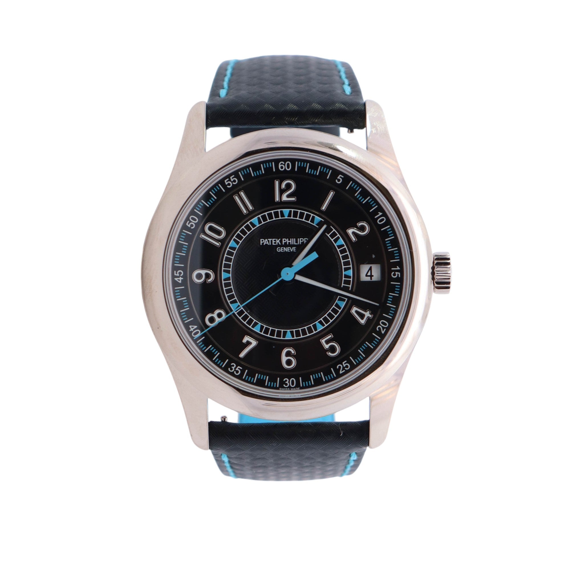 Patek Philippe Calatrava 40mm Black Dial Watch Ref# 6007G-011 - Happy Jewelers Fine Jewelry Lifetime Warranty