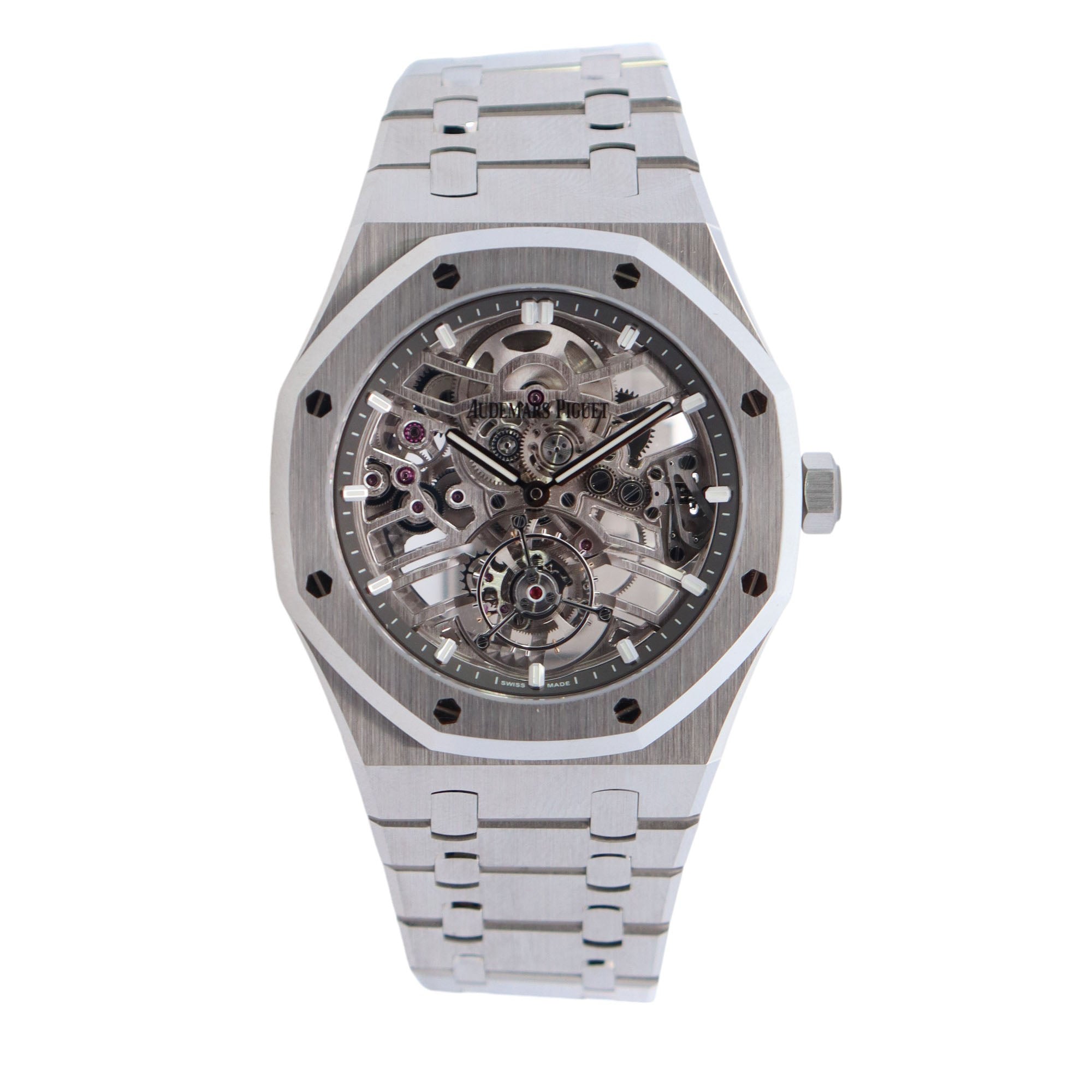 Audemars Piguet Royal Oak Skeleton Dial Watch Ref# 26735ST.OO.1320ST.02 - Happy Jewelers Fine Jewelry Lifetime Warranty