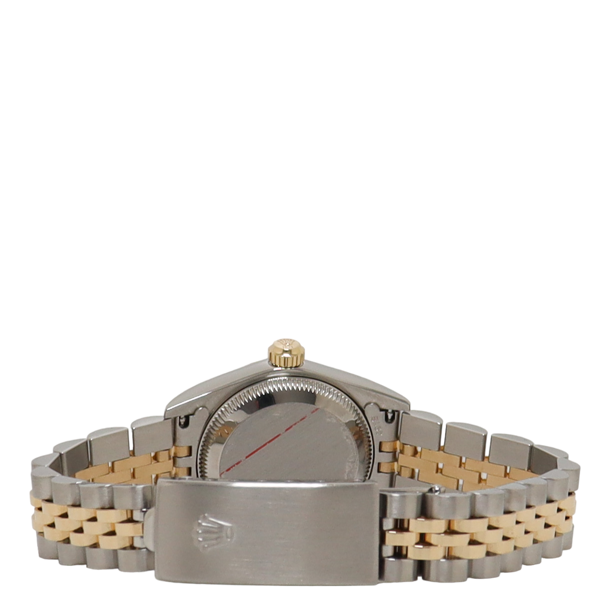 Rolex Oyster Perpetual 26mm Yellow Gold & Stainless Steel Champagne Diamond Dial Watch Reference# 76193 - Happy Jewelers Fine Jewelry Lifetime Warranty