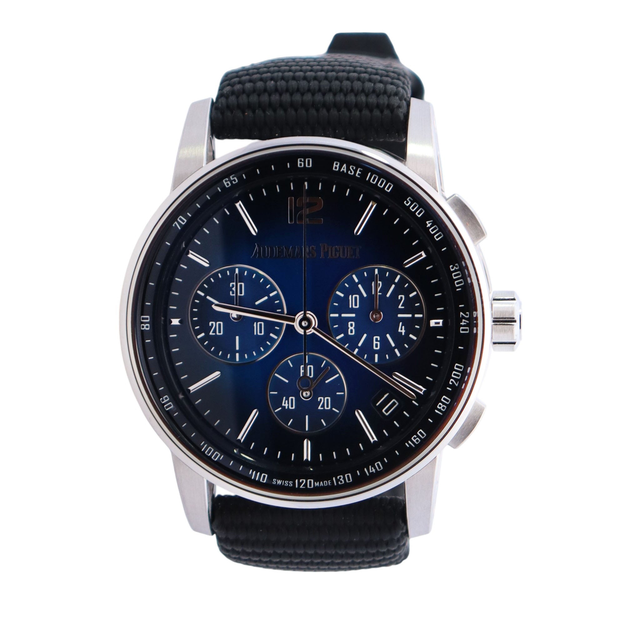 Audemars Piguet Code 41mm Blue Dial Watch Ref# 26393BC.OO.A002KB.01 - Happy Jewelers Fine Jewelry Lifetime Warranty