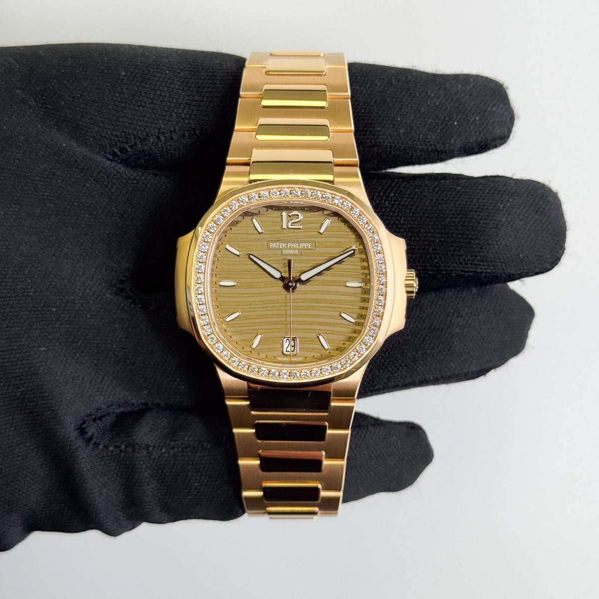 Patek Philippe Nautilus 35mm Golden Brown Opaline Dial Watch Ref# 7118/1200R-010