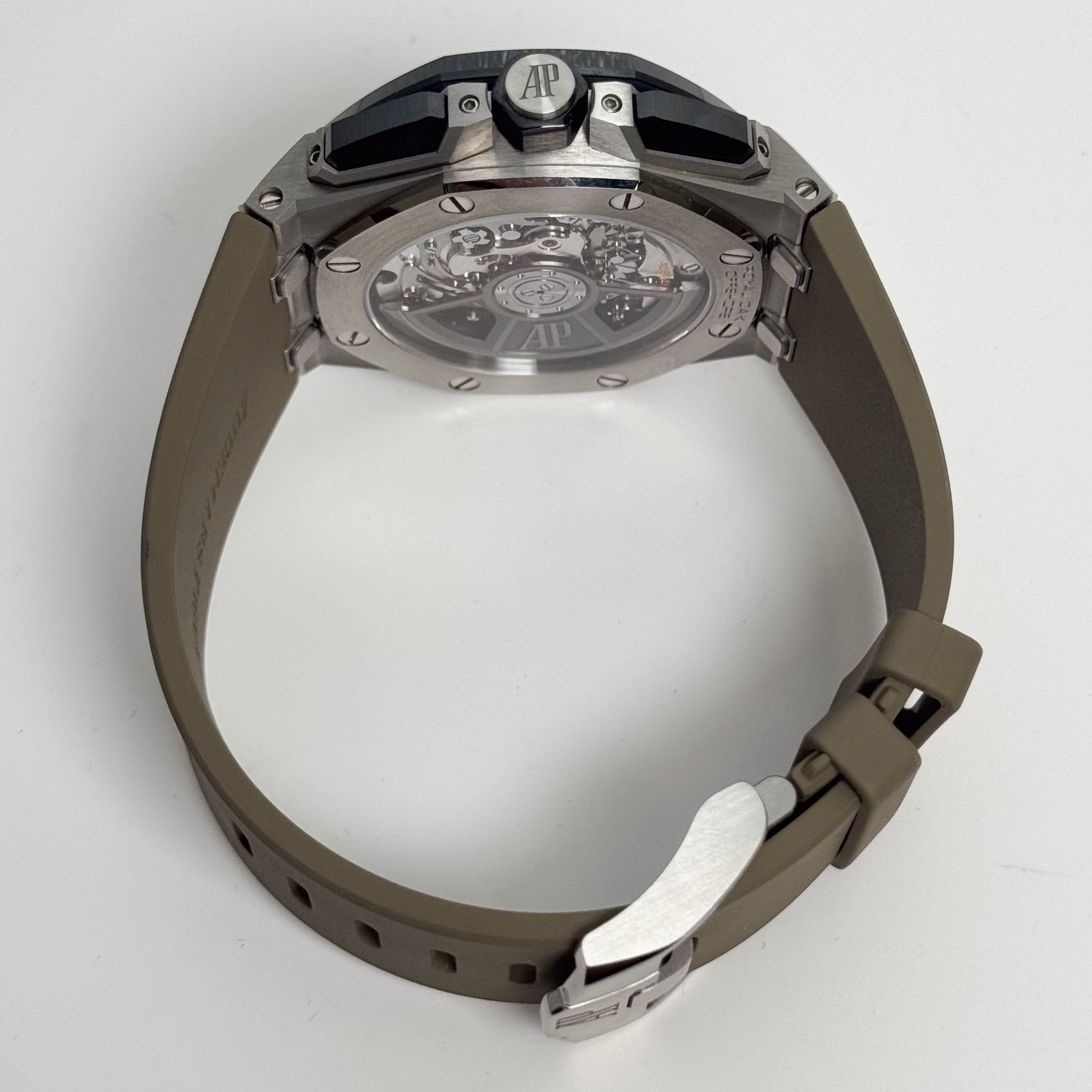 Audemars Piguet Royal Oak 43mm Smoke Light Brown Dial Watch Ref# 26420SO.OO.A600CA.01 - Happy Jewelers Fine Jewelry Lifetime Warranty
