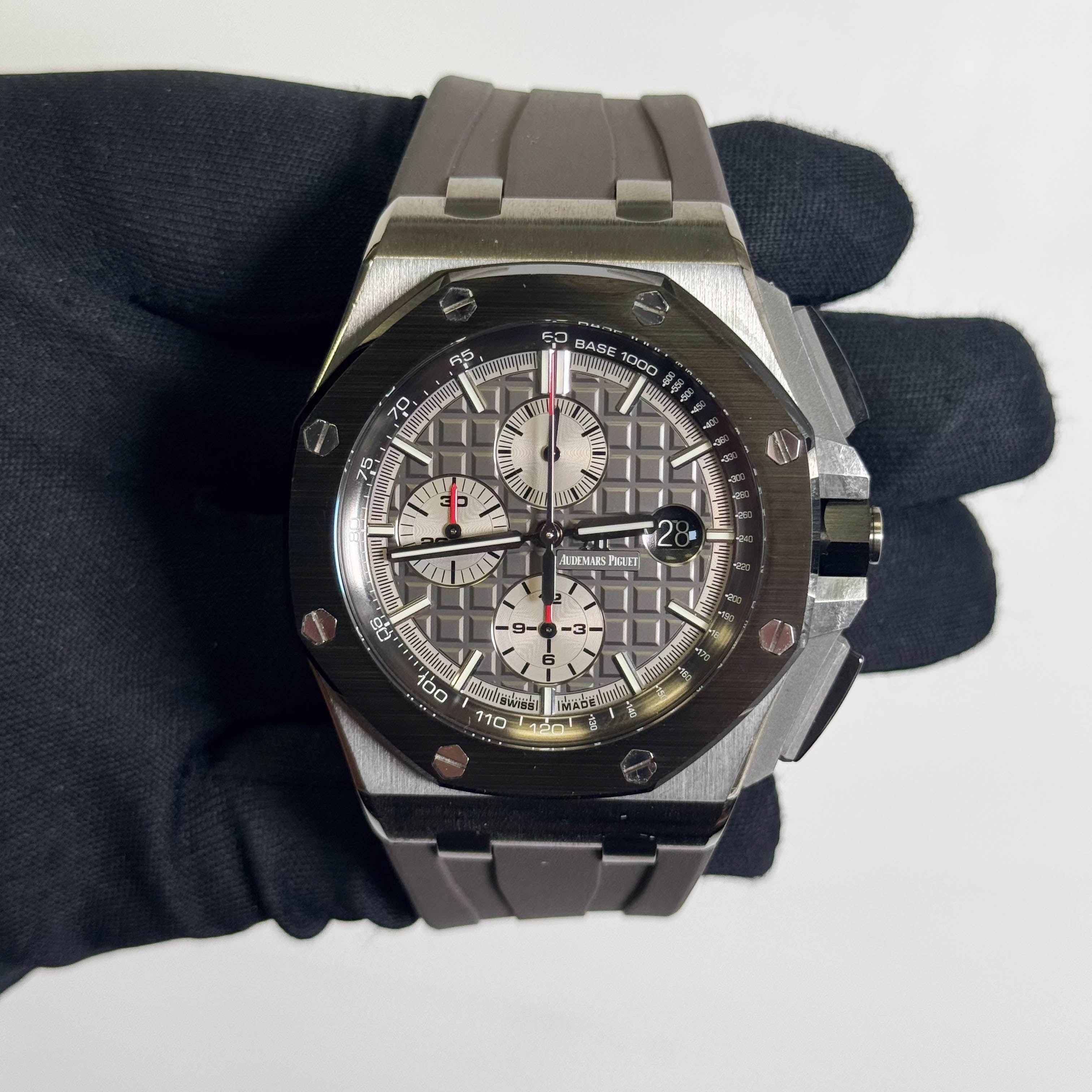 Audemars Piguet Royal Oak 44mm Grey Dial Watch Ref# 26400IO.OOA004CA.01.A - Happy Jewelers Fine Jewelry Lifetime Warranty