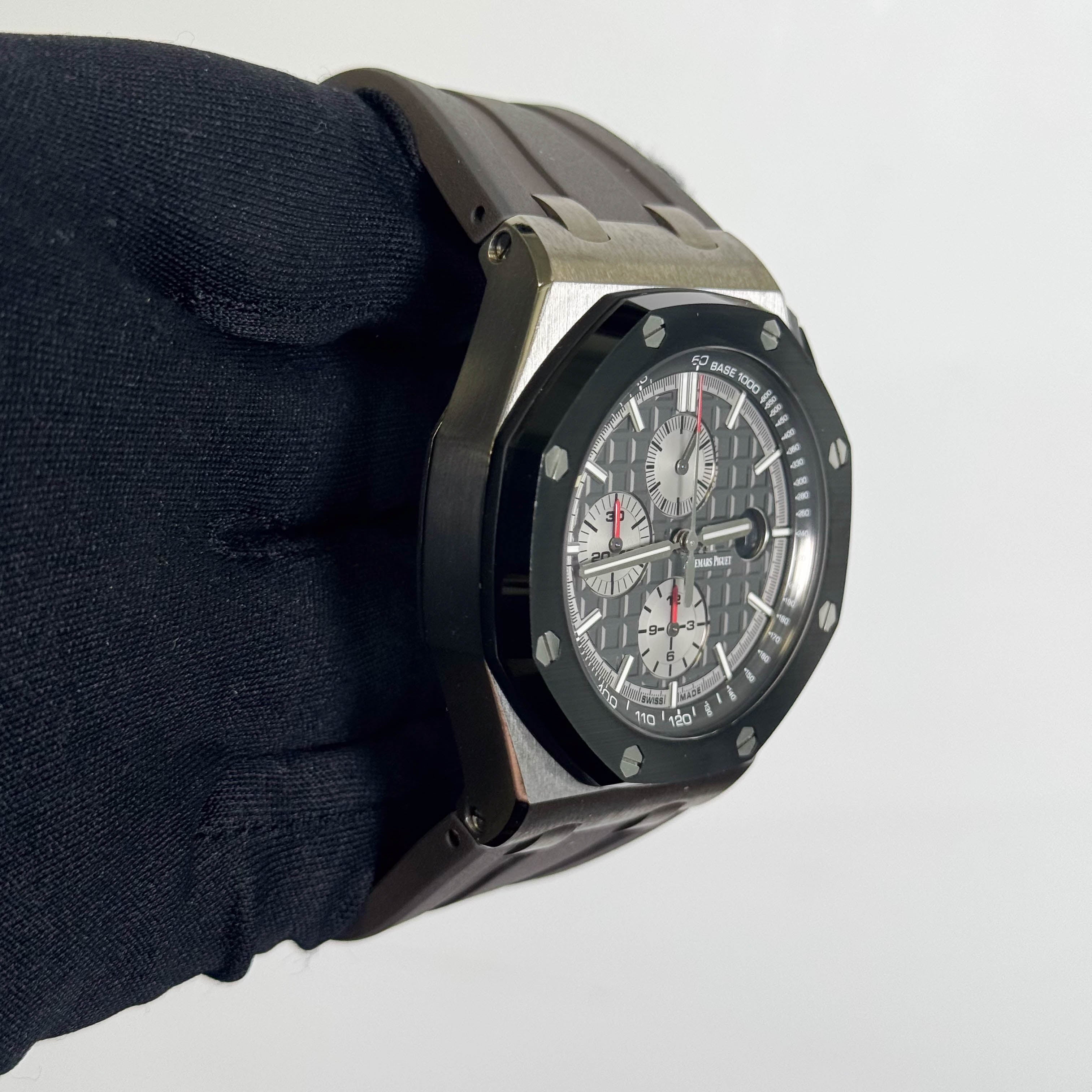 Audemars Piguet Royal Oak 44mm Grey Dial Watch Ref# 26400IO.OOA004CA.01.A - Happy Jewelers Fine Jewelry Lifetime Warranty