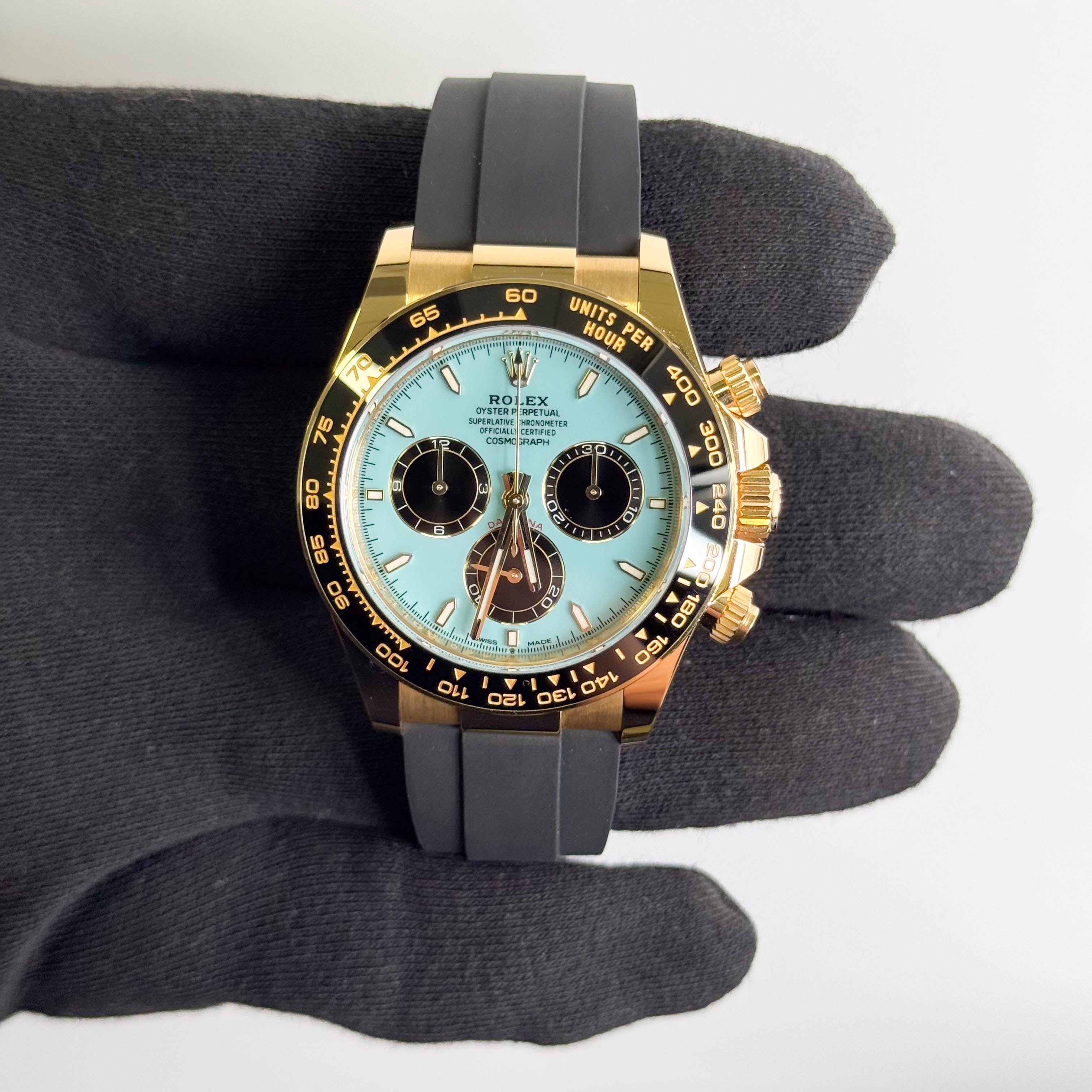 Rolex Daytona 40mm Turquoise Dial Watch Ref# 126518LN - Happy Jewelers Fine Jewelry Lifetime Warranty
