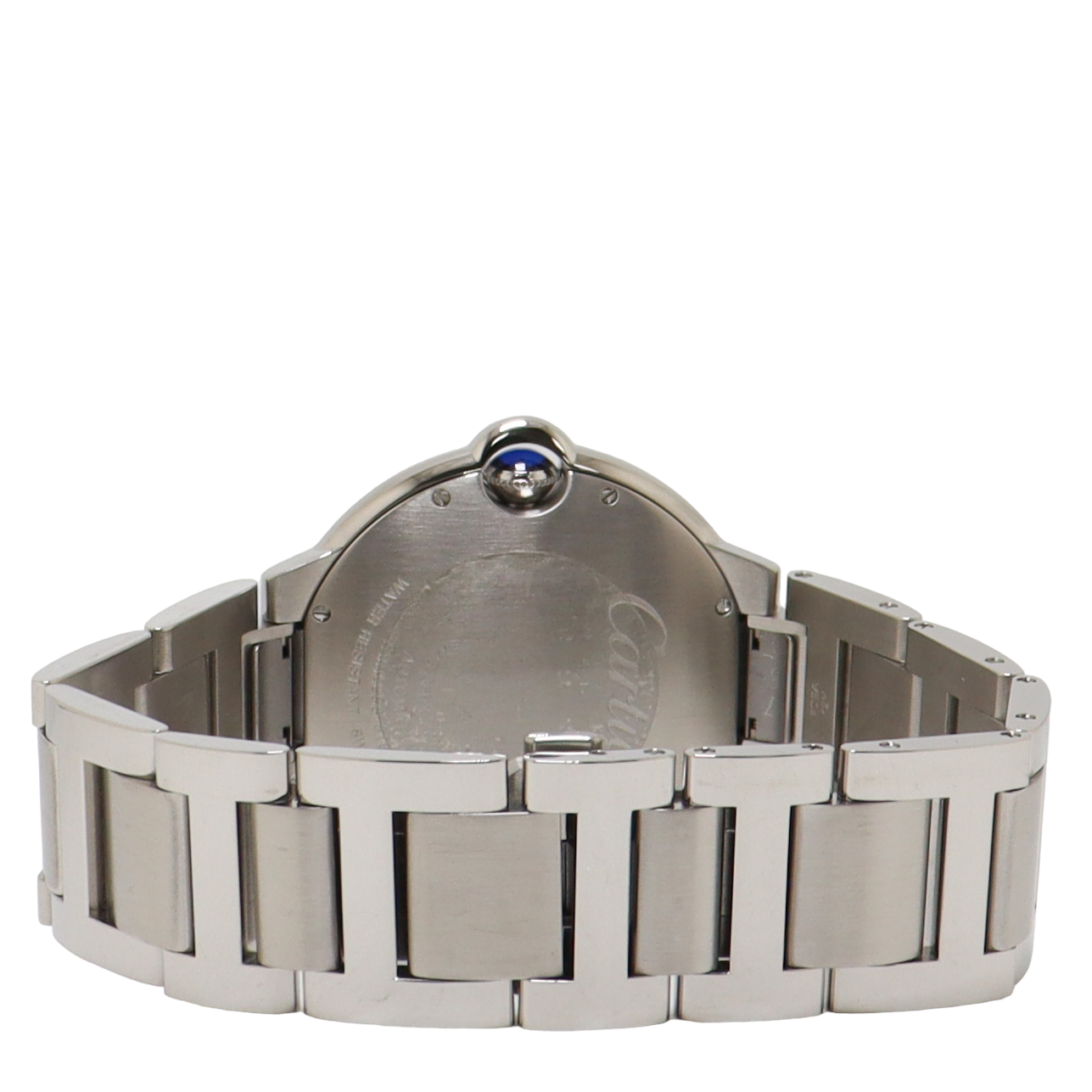 Cartier Ballon Bleu Stainless Steel 36mm Silver Roman Dial Watch Reference#: WSBB0048 - Happy Jewelers Fine Jewelry Lifetime Warranty