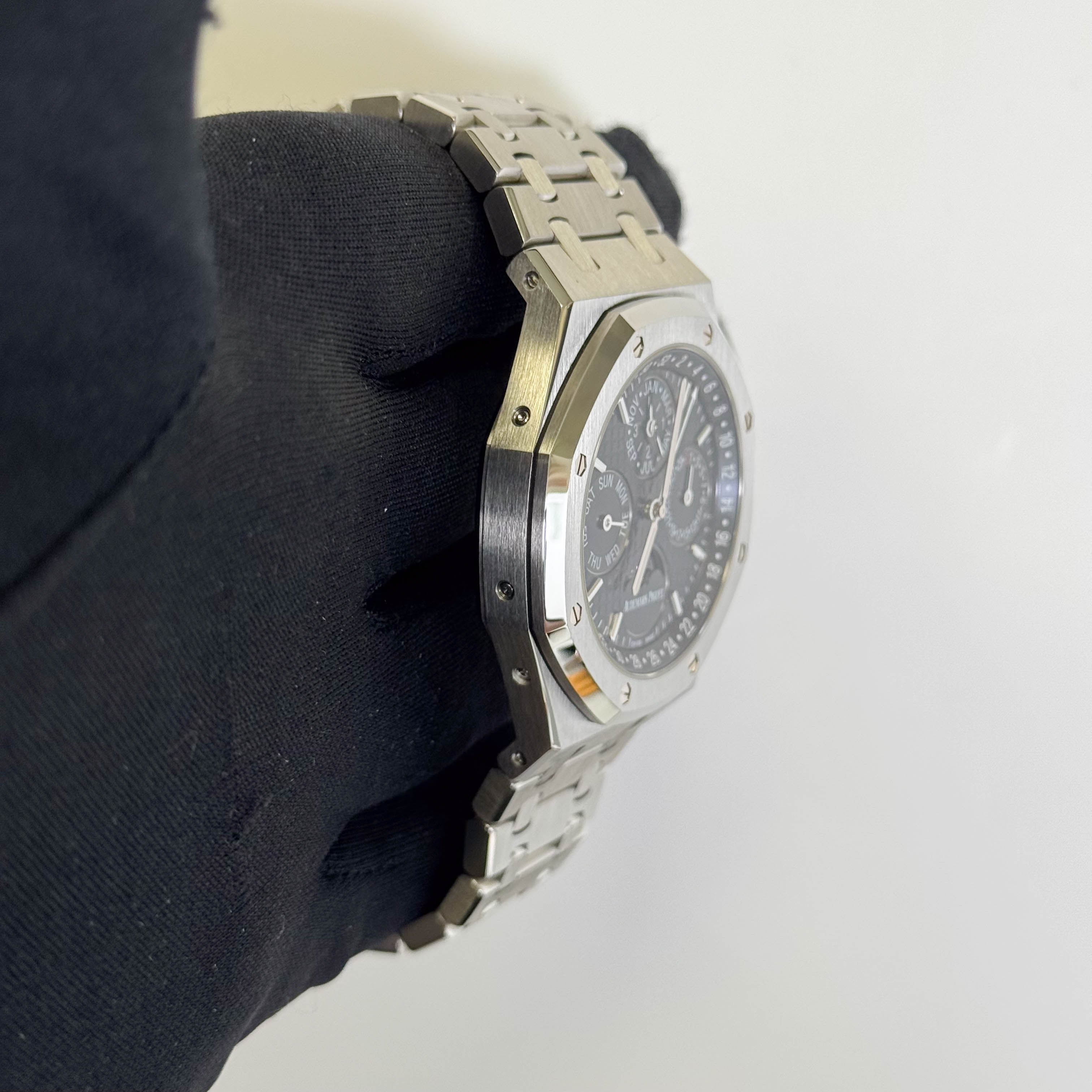 Audemars Piguet Royal Oak 41mm Blue Dial Watch Ref# 26574ST.OO.1220ST.03 - Happy Jewelers Fine Jewelry Lifetime Warranty