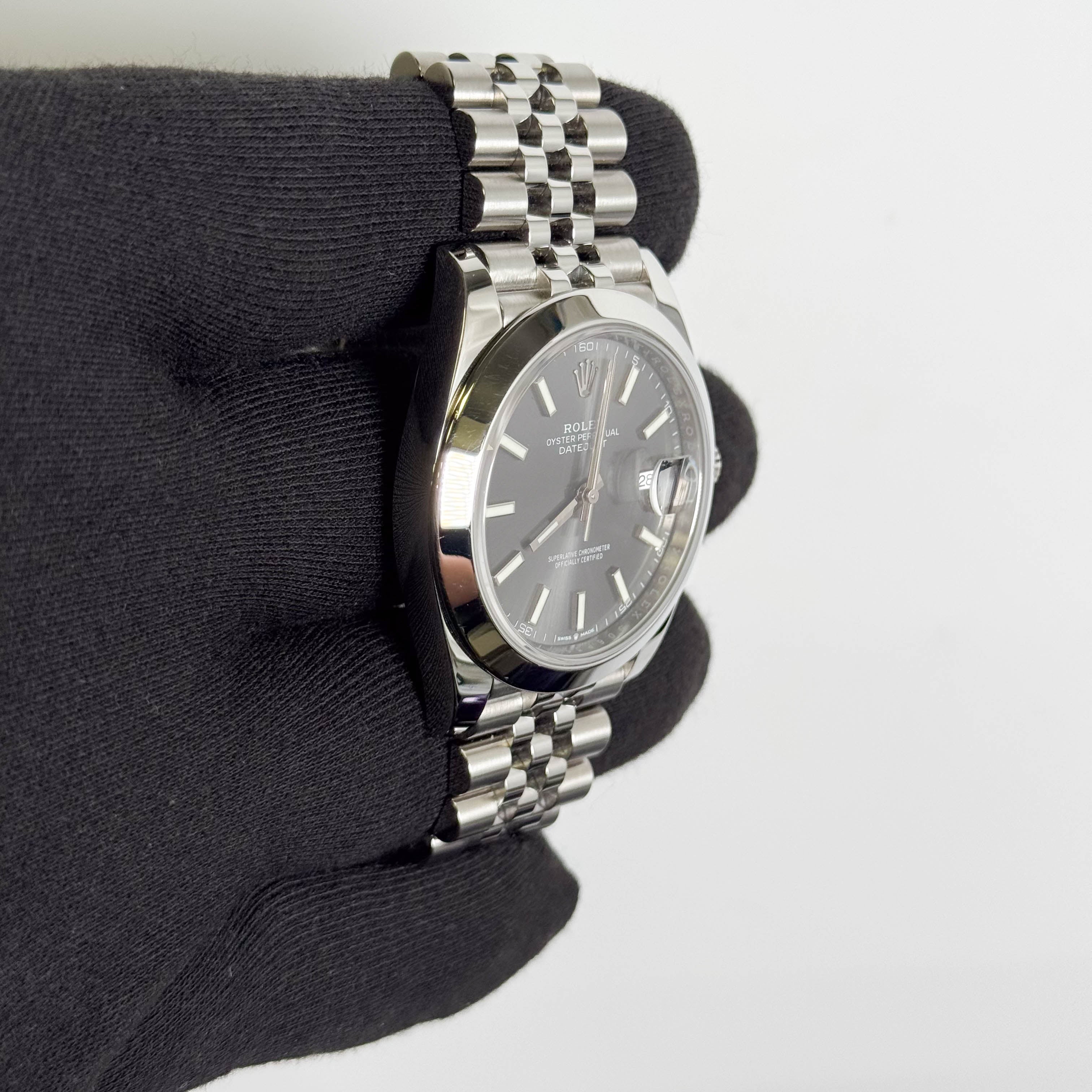 Rolex Datejust 41mm Rhodium Dial Watch Ref# 126300 - Happy Jewelers Fine Jewelry Lifetime Warranty