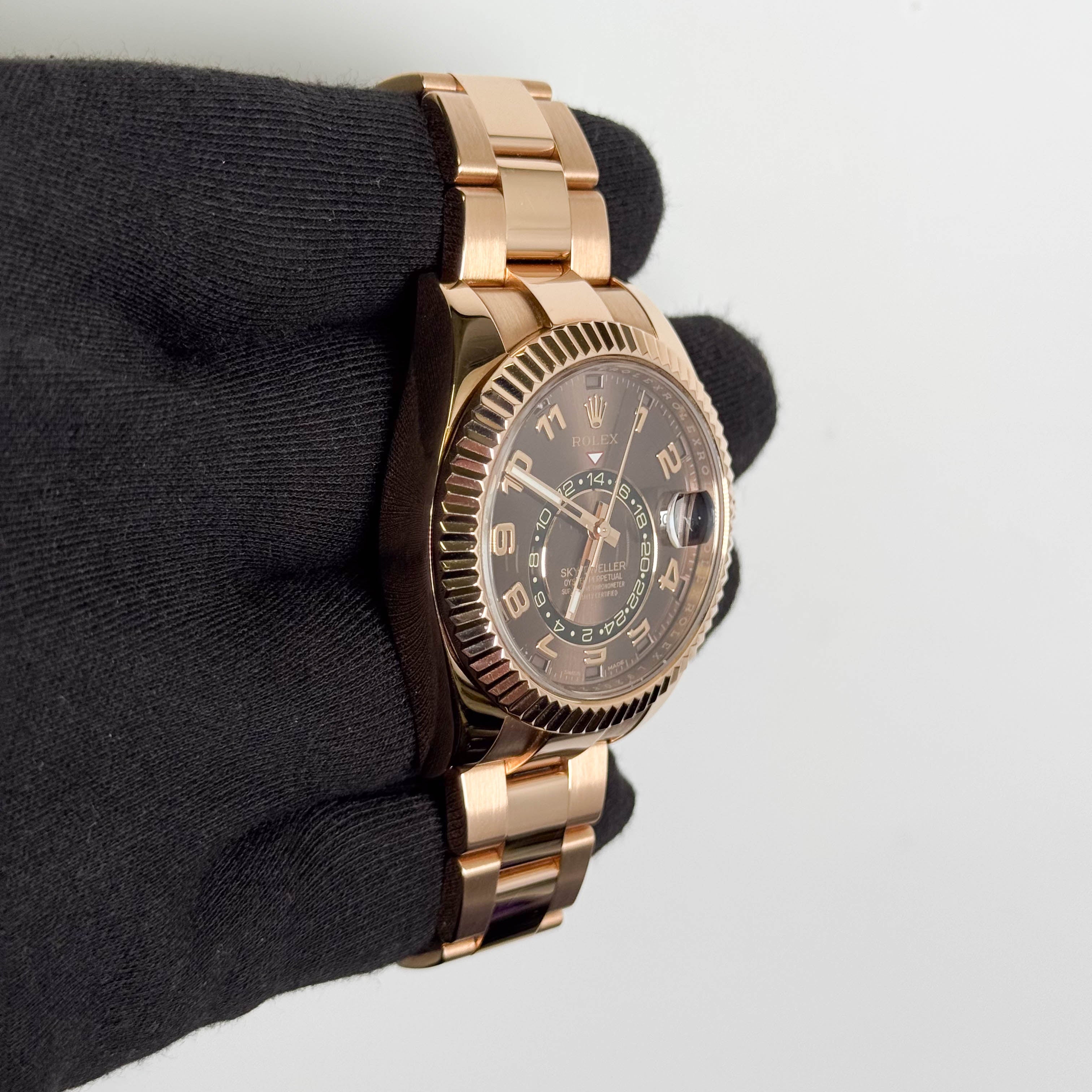 Rolex Sky-Dweller 42mm Chocolate Dial Watch Ref# 326935 - Happy Jewelers Fine Jewelry Lifetime Warranty
