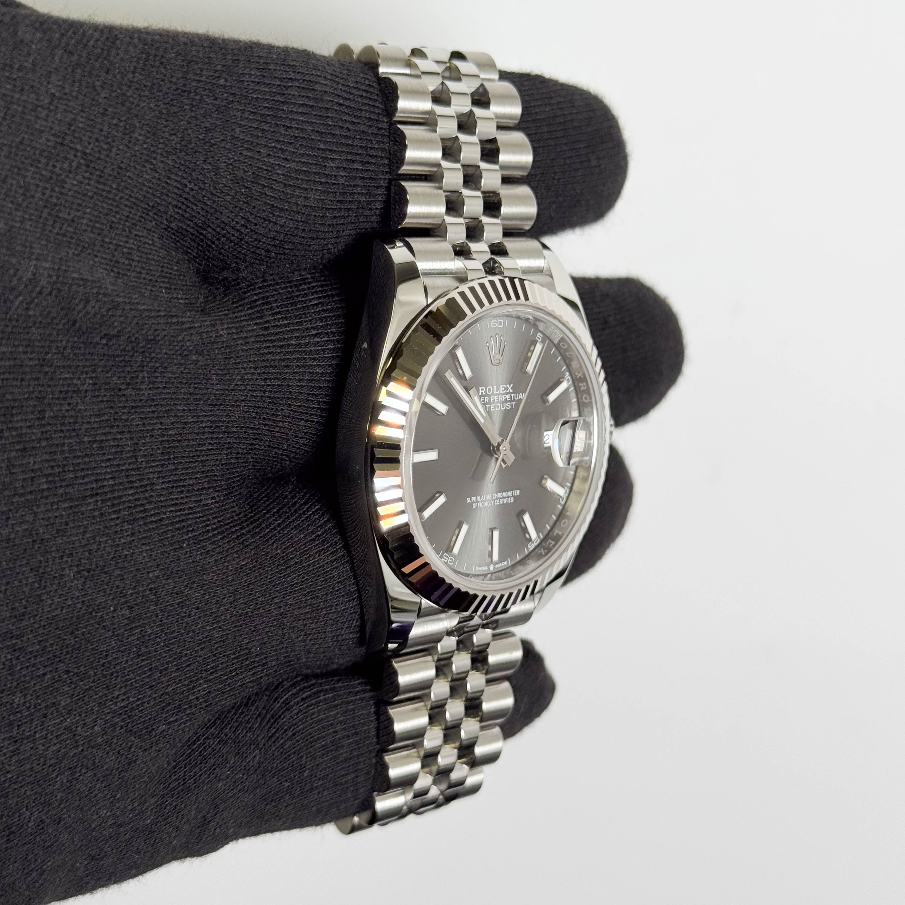 Rolex Datejust 41mm Rhodium Dial Watch Ref# 126334 - Happy Jewelers Fine Jewelry Lifetime Warranty