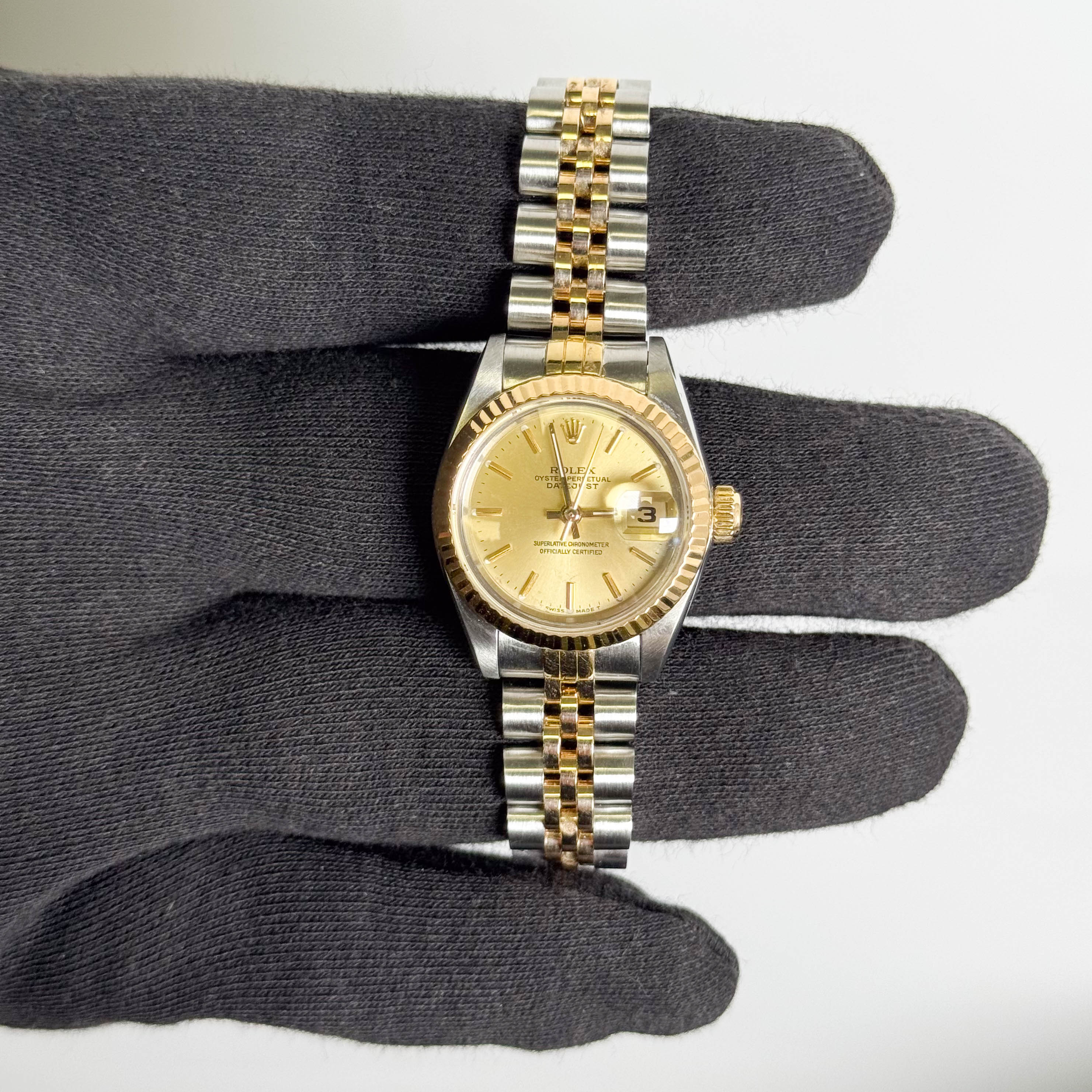 Rolex Datejust 26mm Champagne Dial Watch Ref# 69173 - Happy Jewelers Fine Jewelry Lifetime Warranty