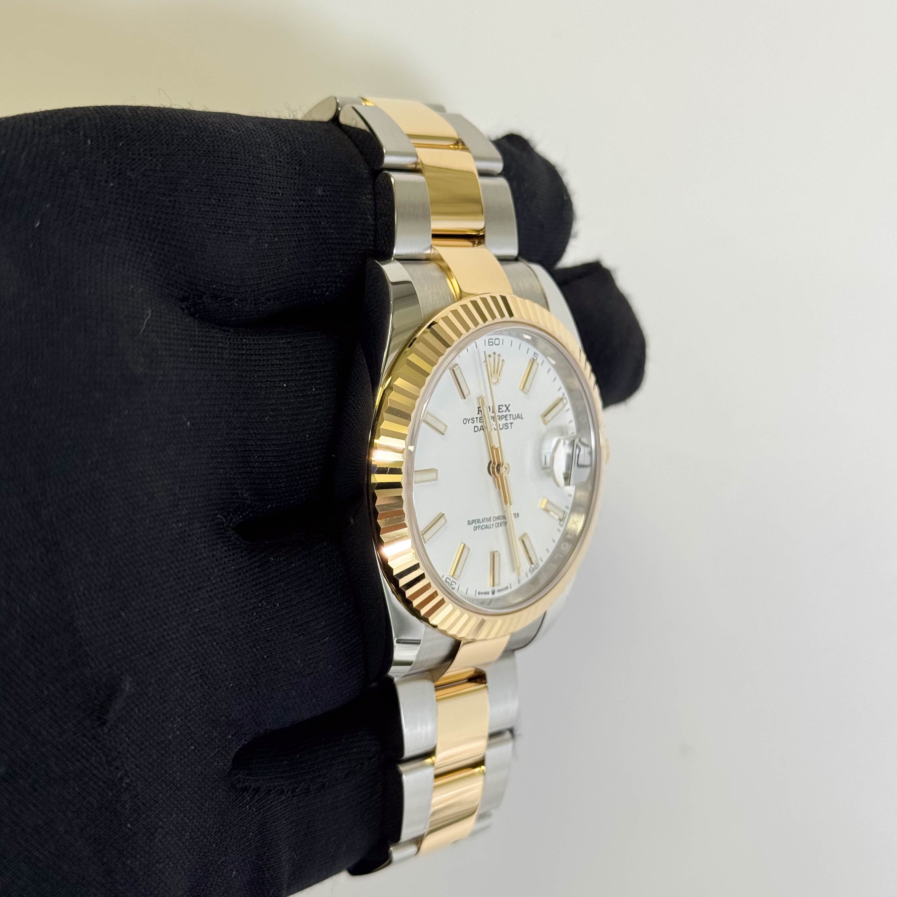 Rolex Datejust 41mm White Dial Watch Ref# 126333 - Happy Jewelers Fine Jewelry Lifetime Warranty