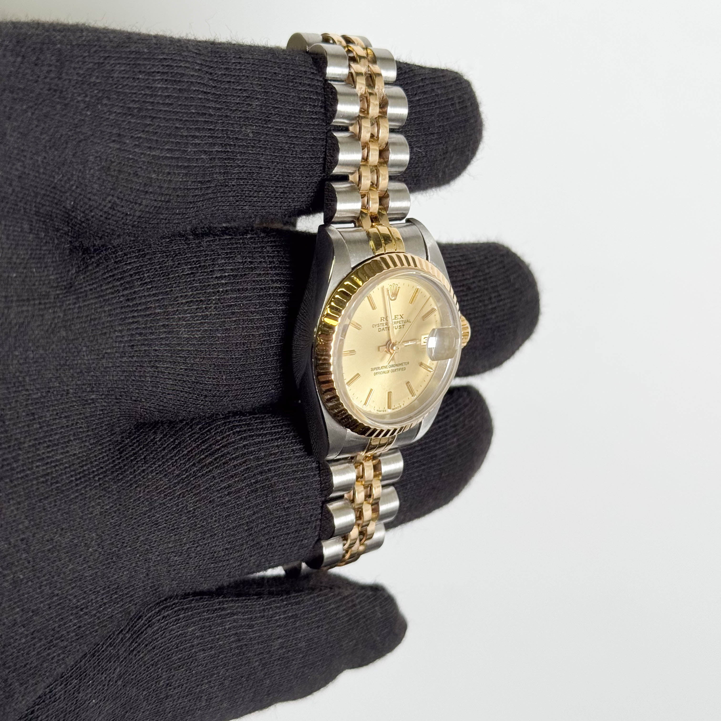 Rolex Datejust 26mm Champagne Dial Watch Ref# 69173 - Happy Jewelers Fine Jewelry Lifetime Warranty