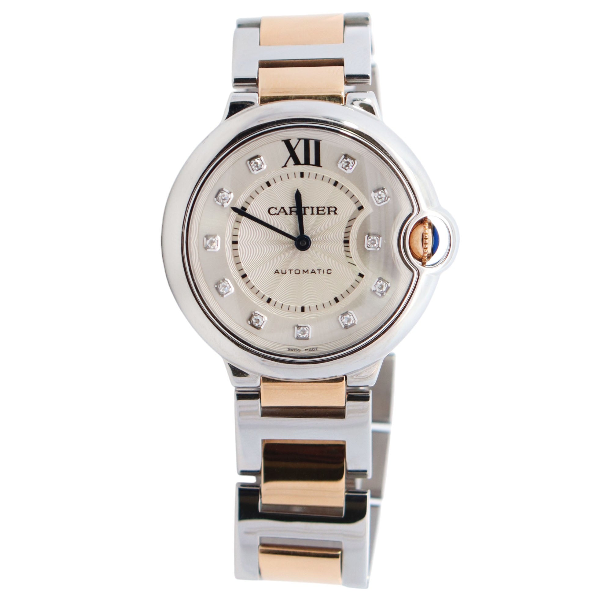 Cartier Ballon Bleu 36mm Silver Dial Watch Ref# WE902031 - Happy Jewelers Fine Jewelry Lifetime Warranty