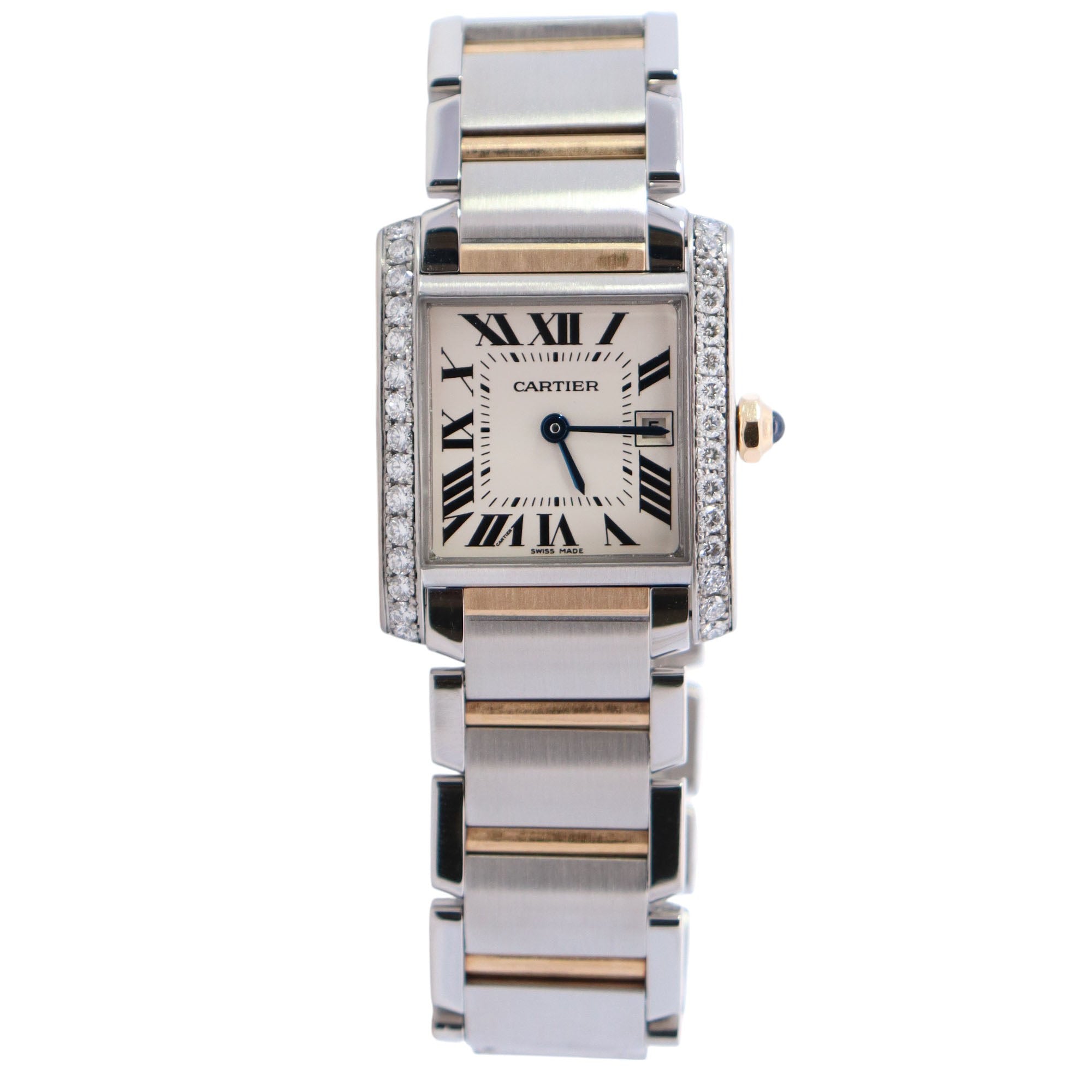 Cartier Tank 25mm White Dial Watch Ref# W51012Q4 - Happy Jewelers Fine Jewelry Lifetime Warranty