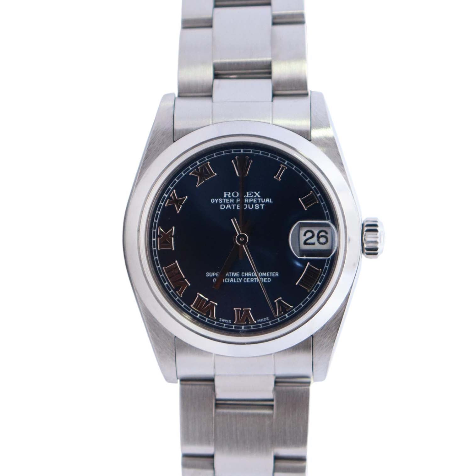 Rolex Datejust 31mm Blue Dial Watch Ref# 78240 - Happy Jewelers Fine Jewelry Lifetime Warranty