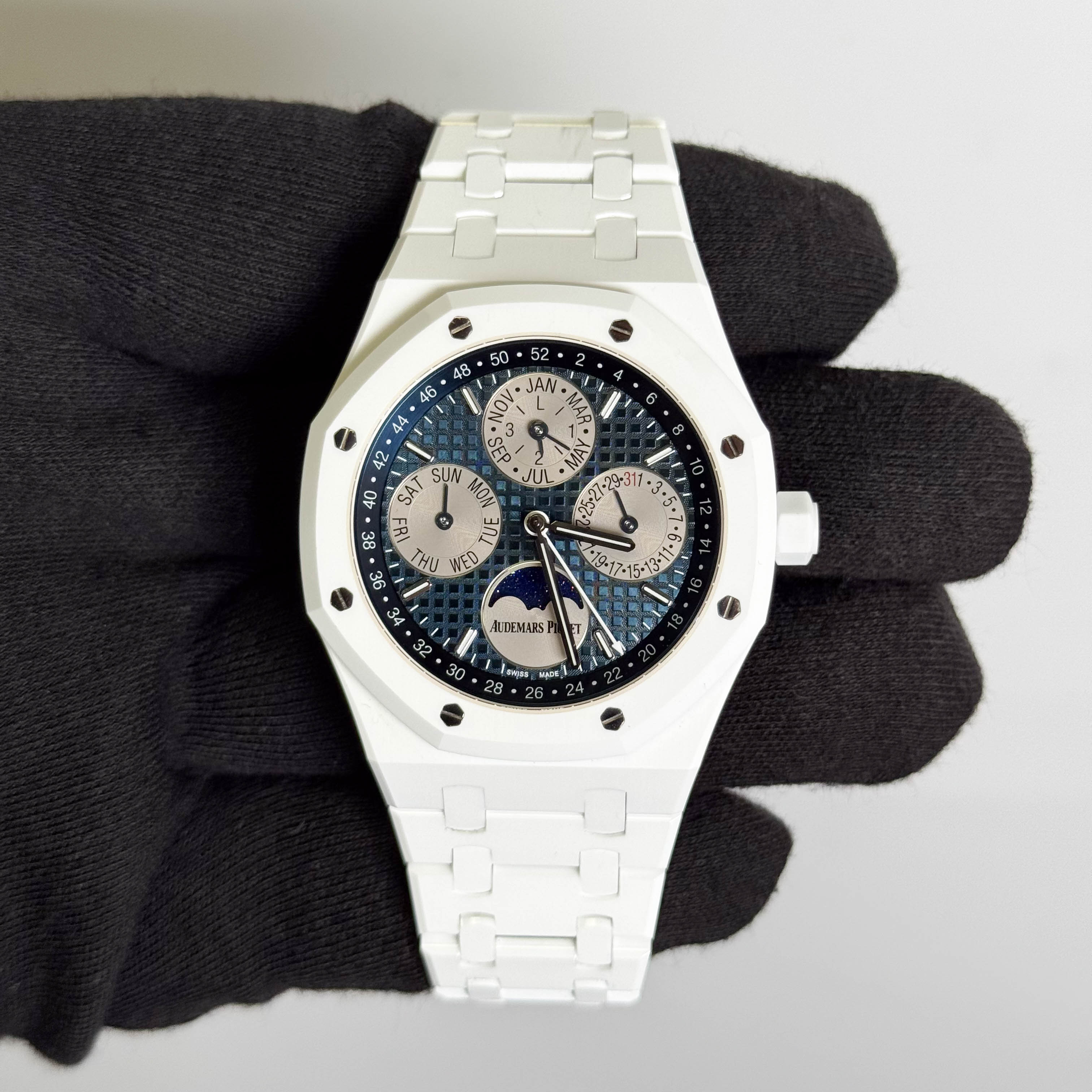 Audemars Piguet Royal Oak 41mm Blue Dial Watch Ref# 26579CB.OO.1225CB.01