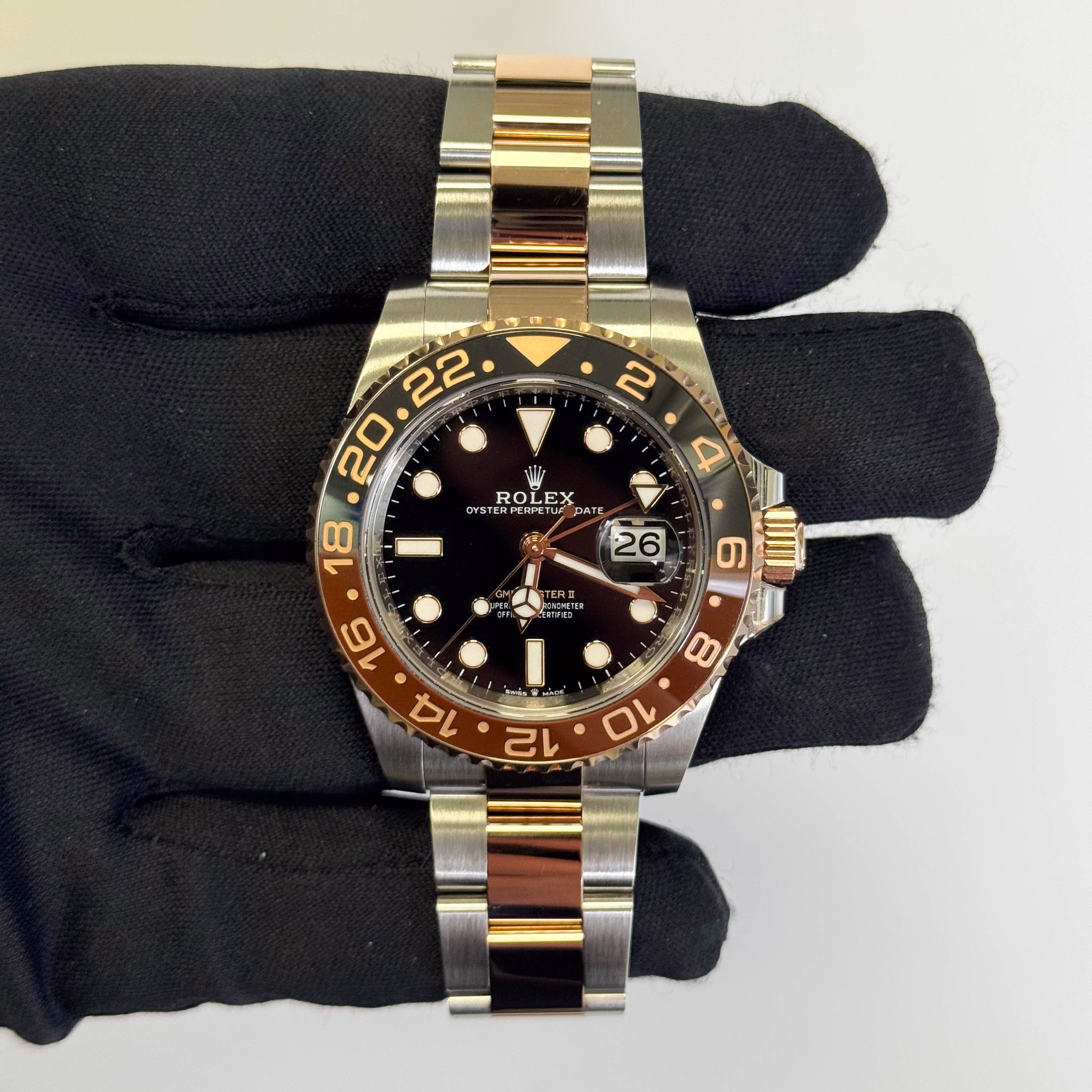 Rolex GMT Master II 40mm Black Dot Dial Watch Ref# 126711CHNR - Happy Jewelers Fine Jewelry Lifetime Warranty