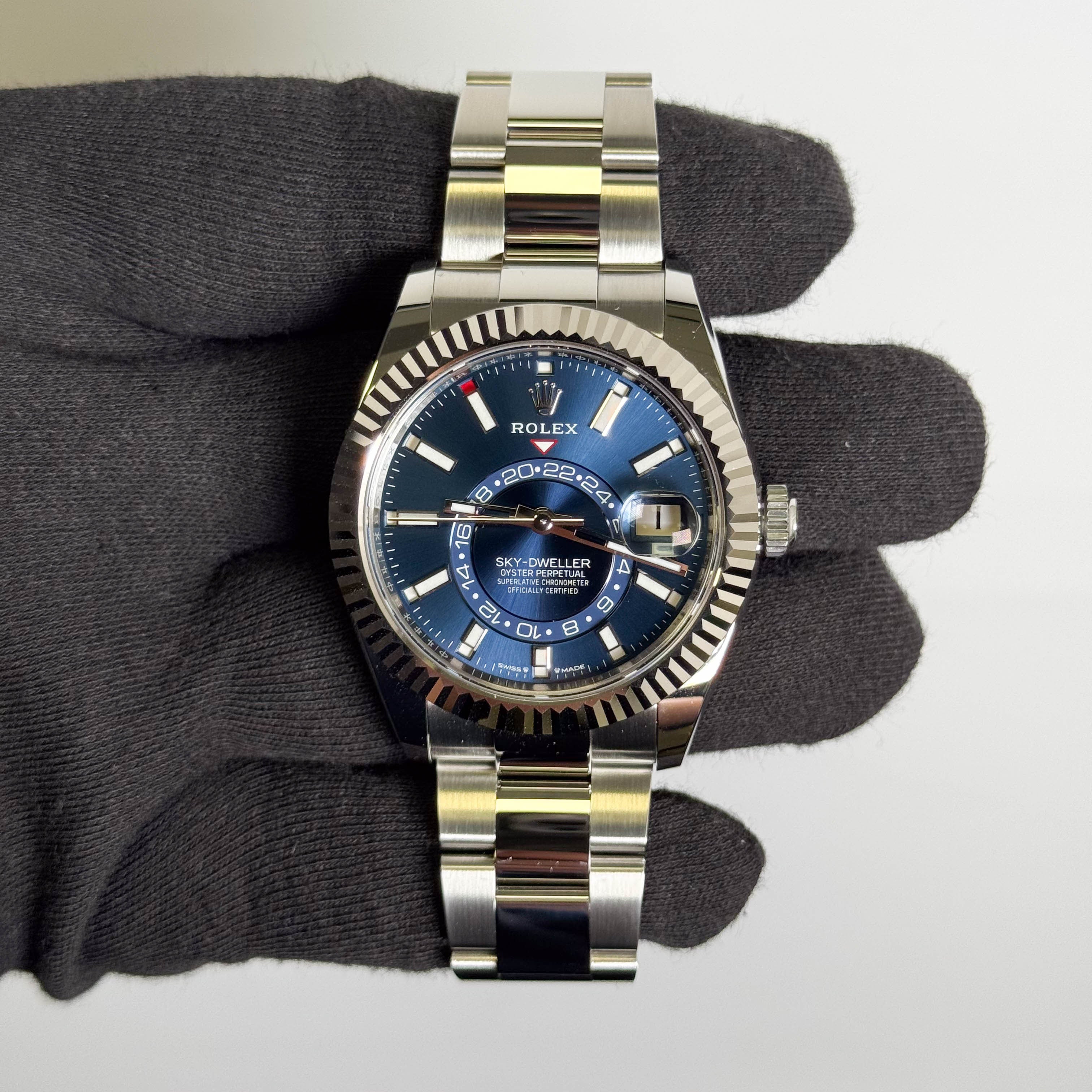 Rolex Sky-Dweller 42mm Blue Dial Watch Ref# 336934