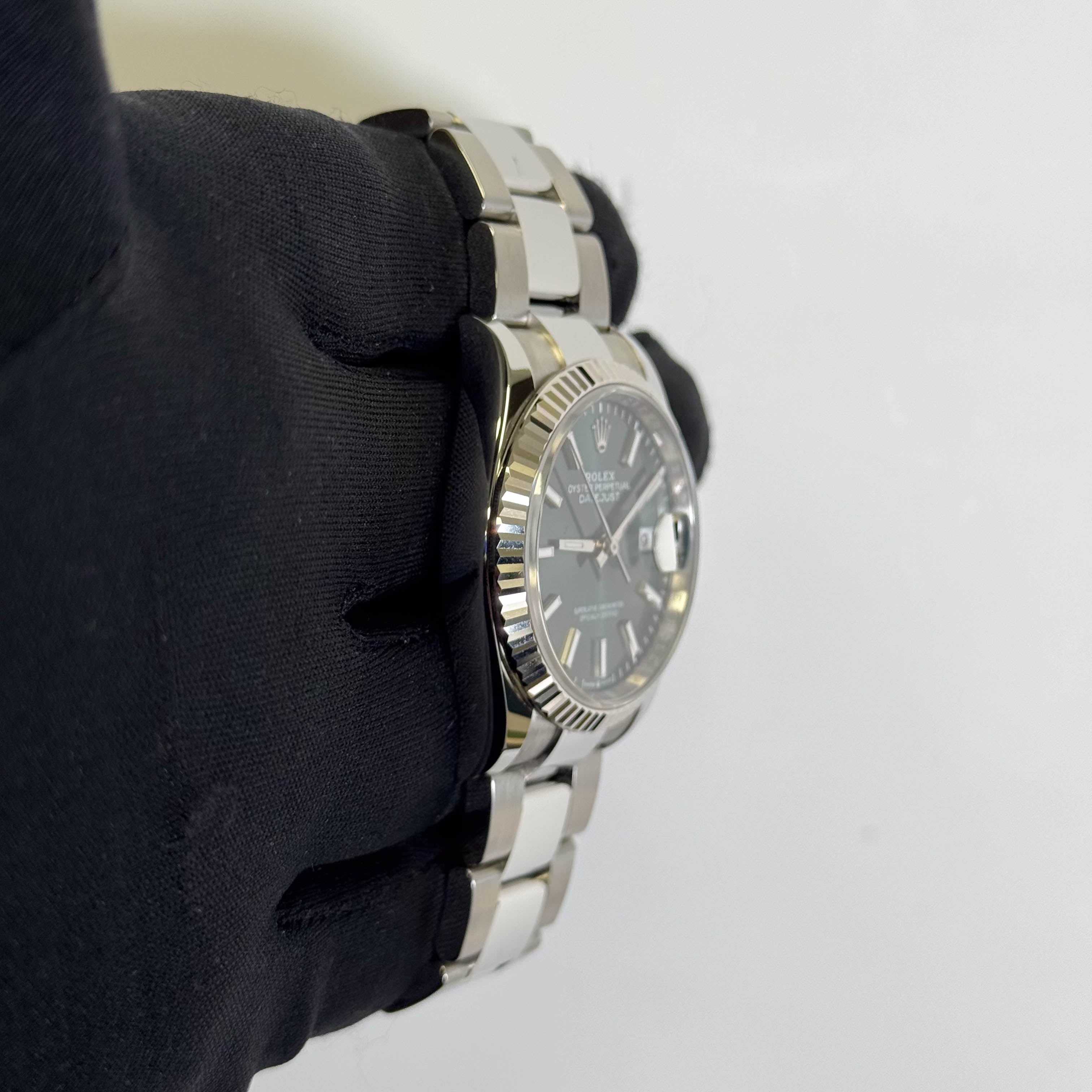Rolex Datejust 36mm Green Dial Watch Ref# 126234 - Happy Jewelers Fine Jewelry Lifetime Warranty