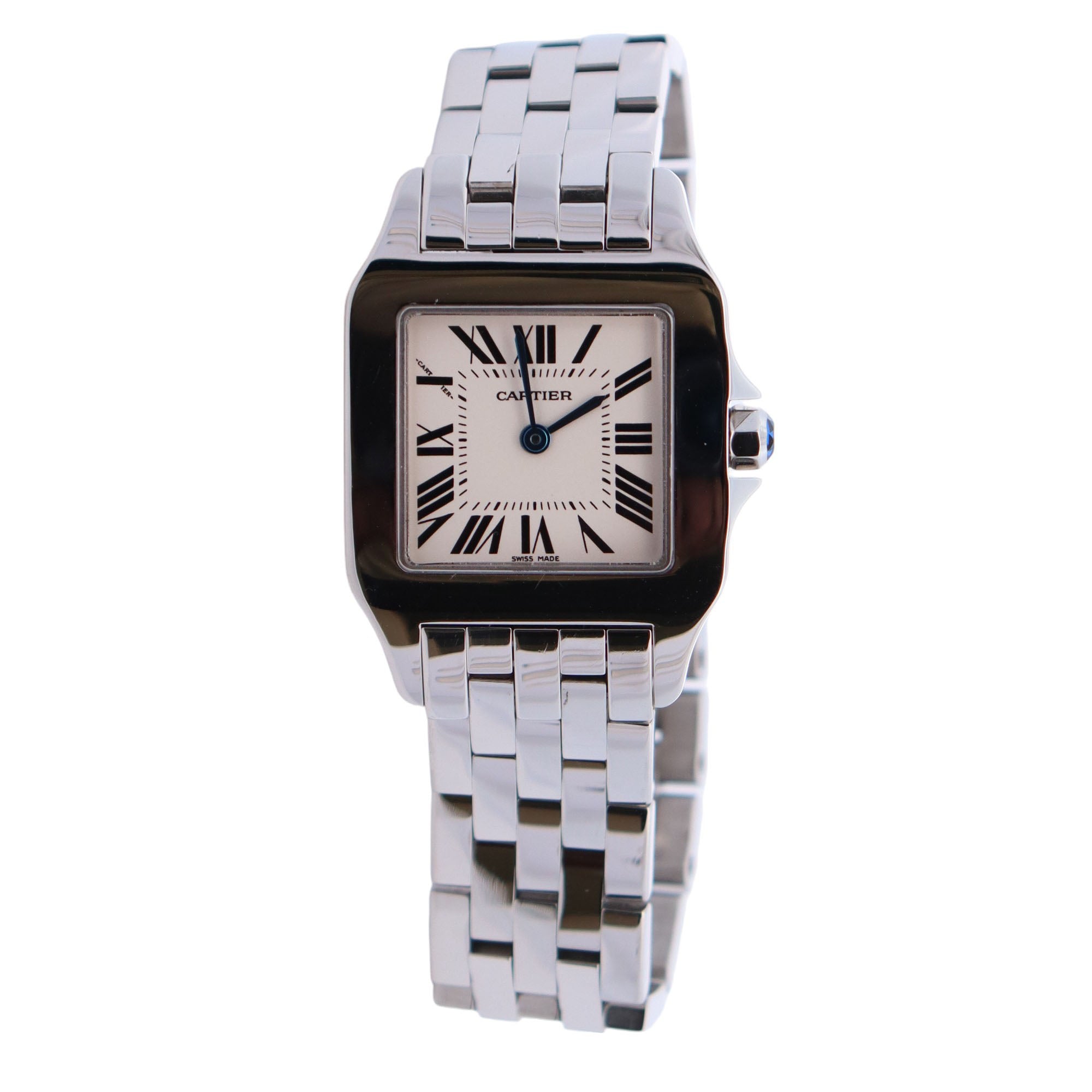 Cartier Santos 26mm White Dial Ref# W25065Z5 - Happy Jewelers Fine Jewelry Lifetime Warranty
