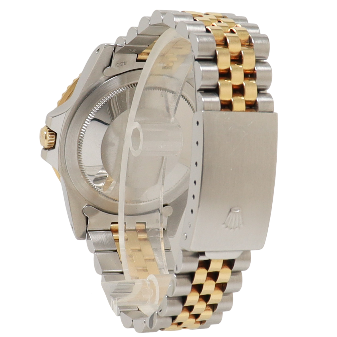 Rolex GMT Master II "Root Beer" Two Tone Yellow Gold & Steel 40mm Brown Dot Dial Watch Reference# 16753 - Happy Jewelers Fine Jewelry Lifetime Warranty