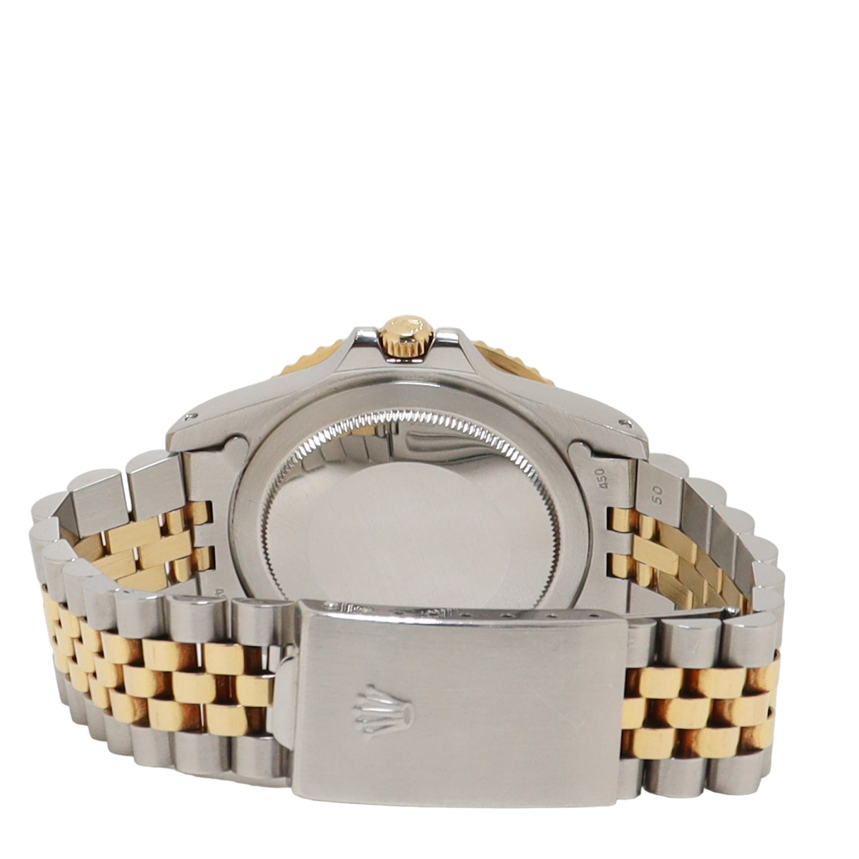 Rolex GMT Master II "Root Beer" Two Tone Yellow Gold & Steel 40mm Brown Dot Dial Watch Reference# 16753 - Happy Jewelers Fine Jewelry Lifetime Warranty