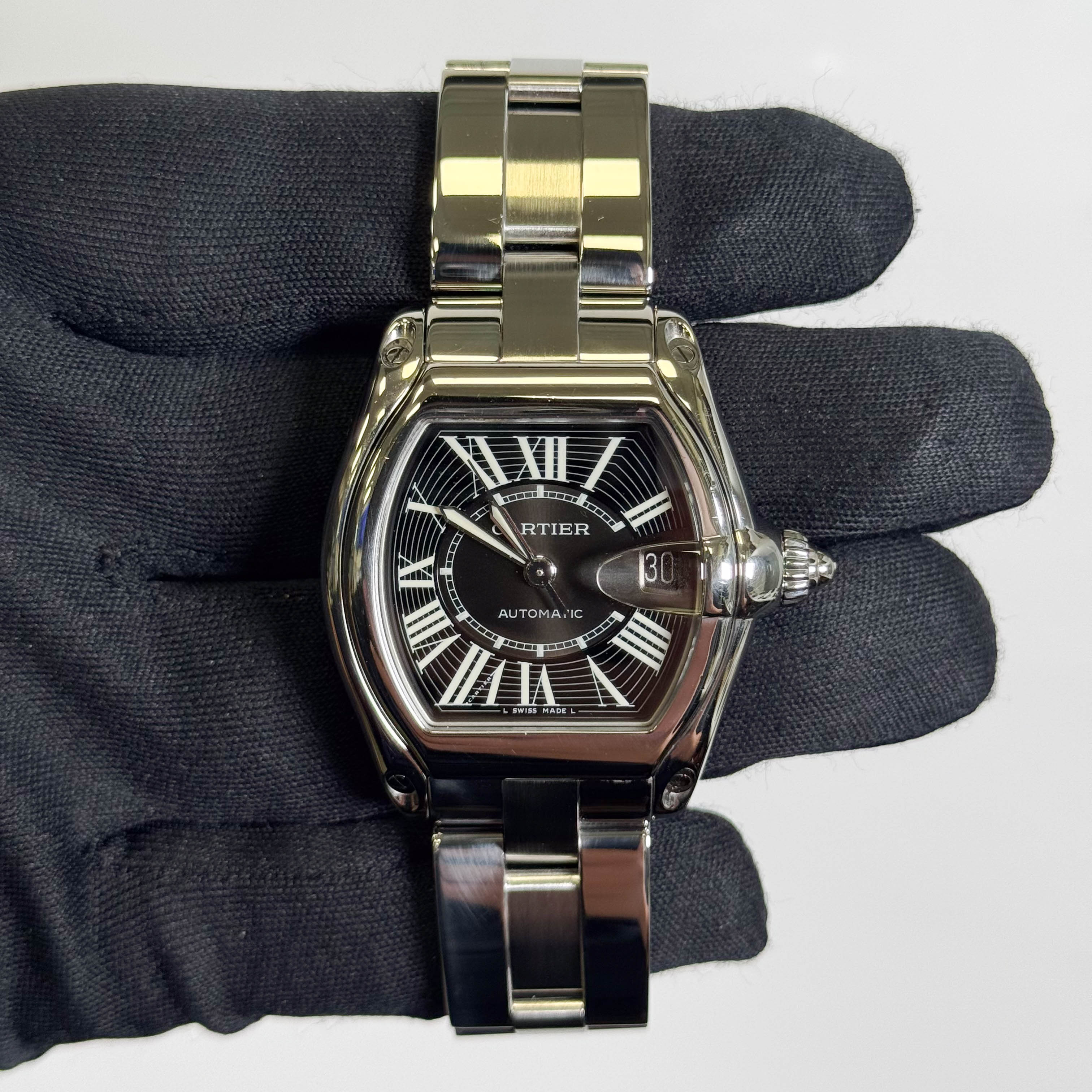 Cartier Roadster 37mm Black Dial Watch Ref# W62041V3 - Happy Jewelers Fine Jewelry Lifetime Warranty